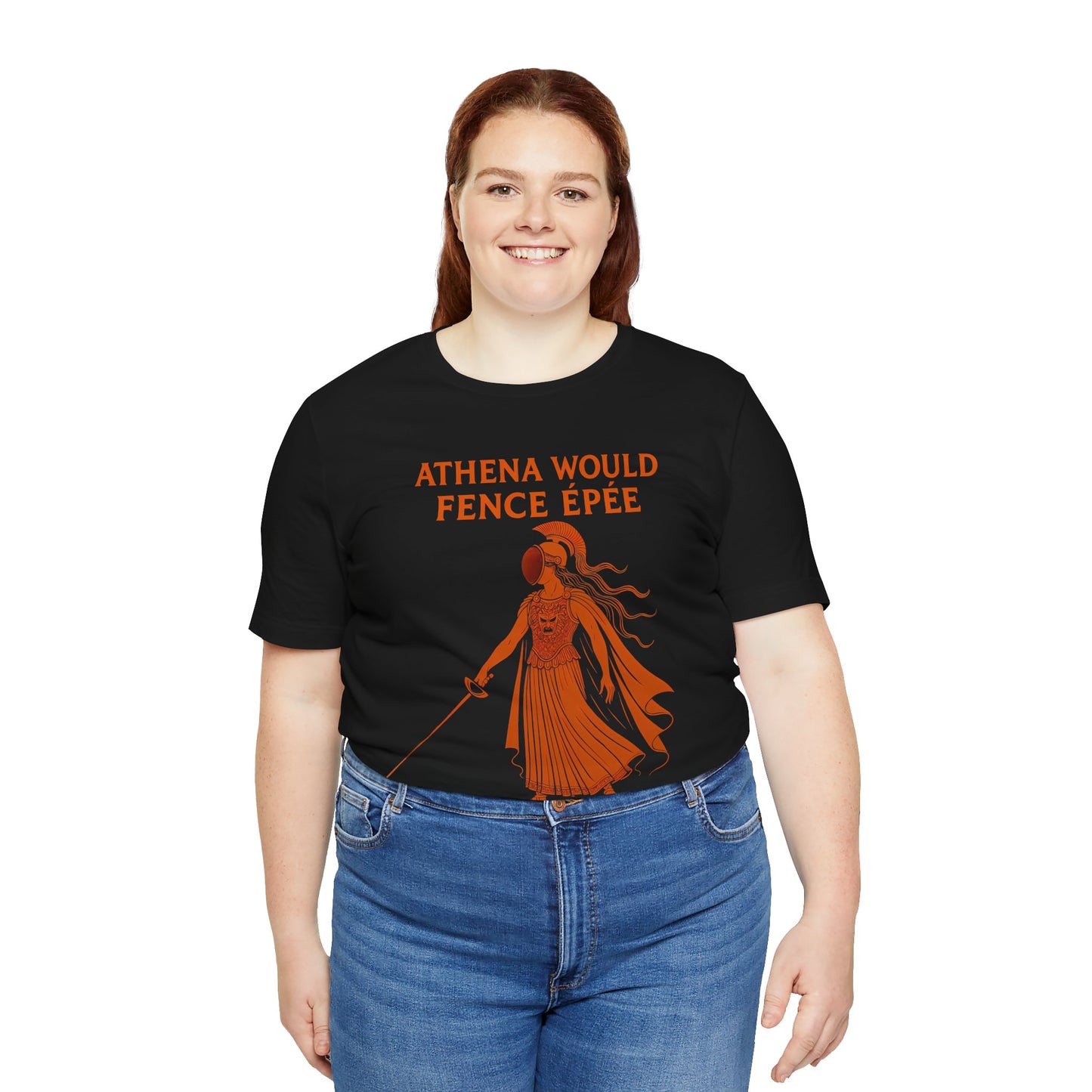 Athena Would Fence Épée Tee – Greek Mythology Fencing Shirt - WhimSpin - https://whimspin.com