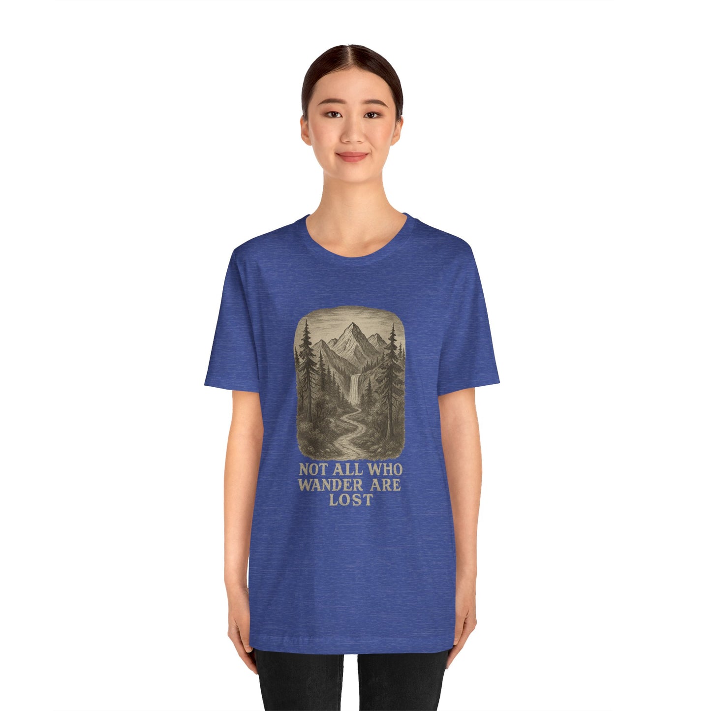 Not All Who Wander Are Lost T-Shirt – Tolkien Travel Tee for Nature Lovers