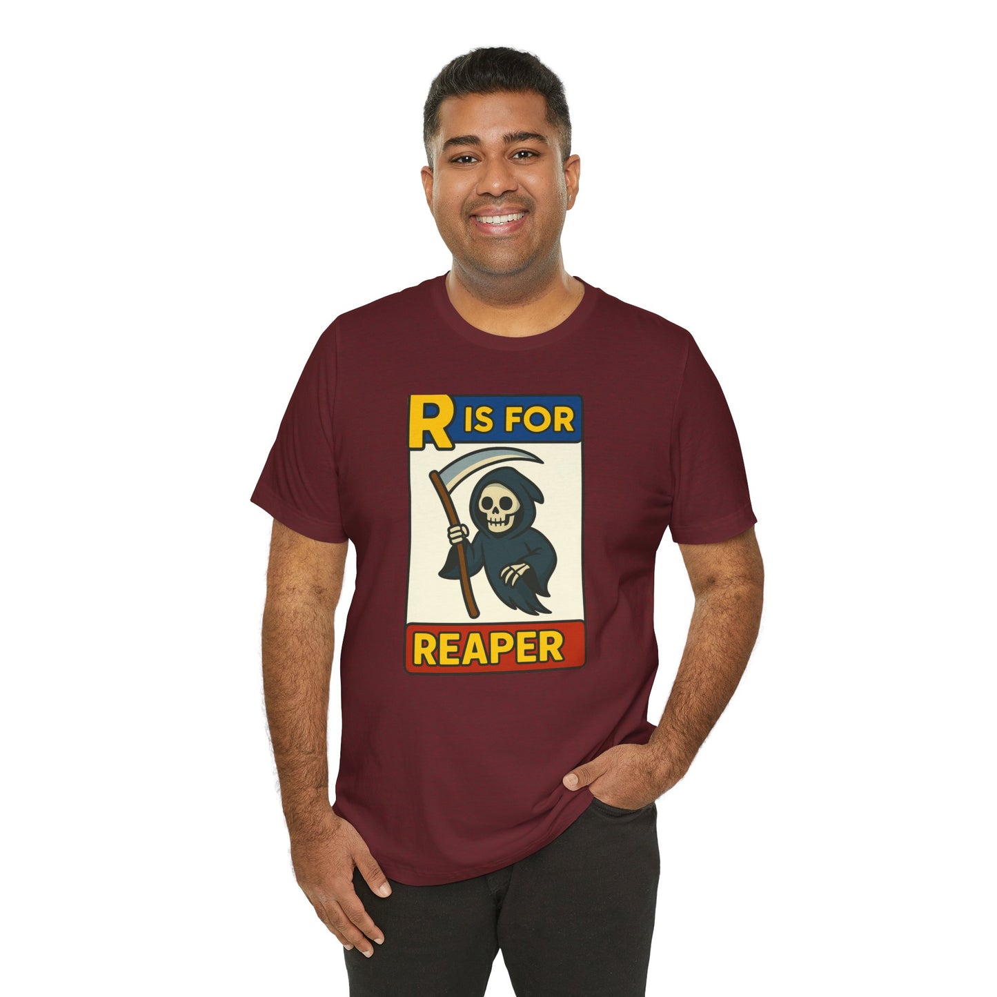 R Is for Reaper T-Shirt – Cute Grim Reaper Shirt from the Monster Alphabet Series