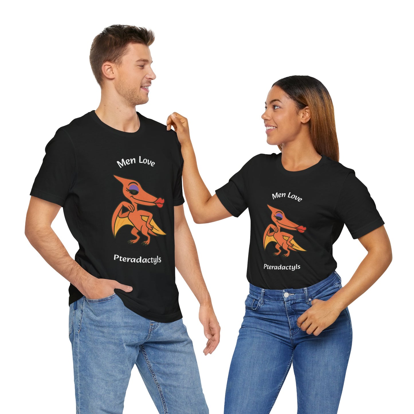 Men Love Pterodactyls Tee – Funny Dinosaur Graphic Shirt - WhimSpin - https://whimspin.com