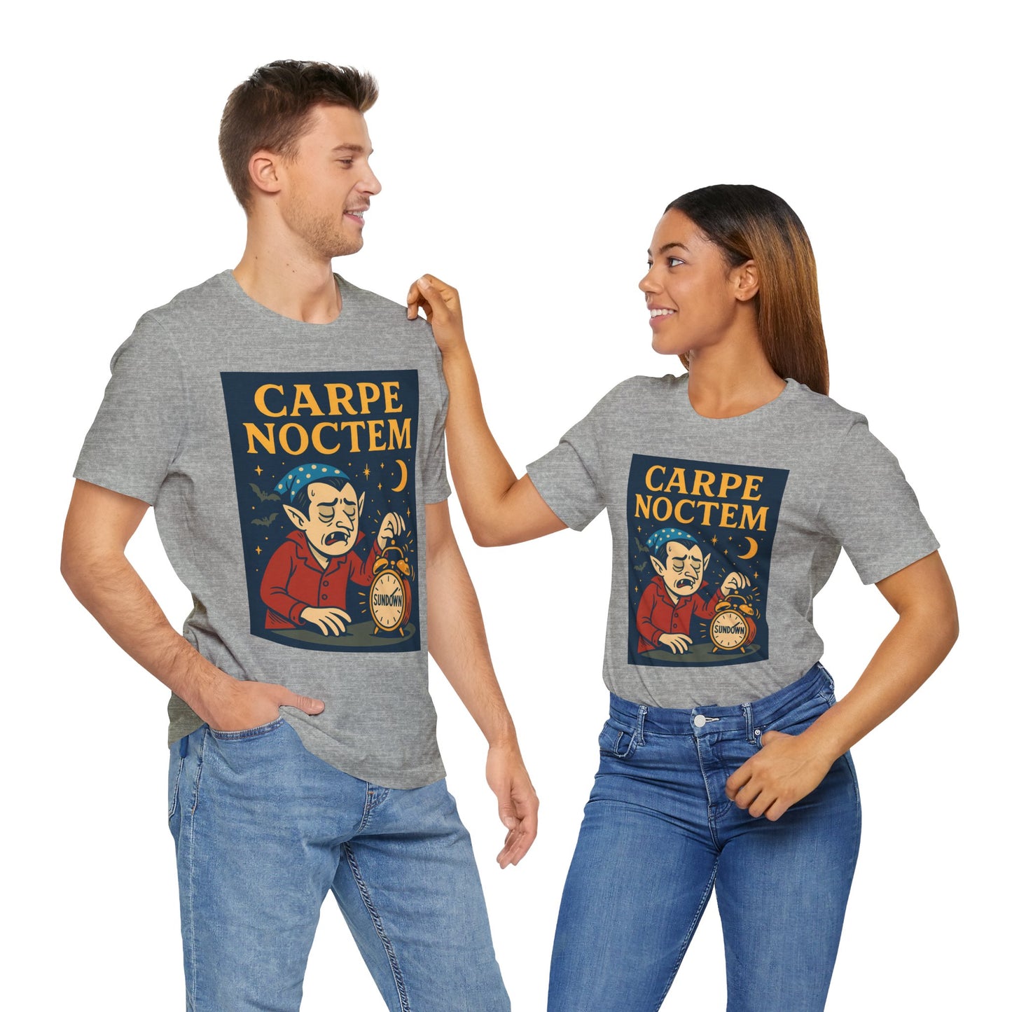Carpe Noctem Vampire T-Shirt – Funny Halloween Tee for Night Owls