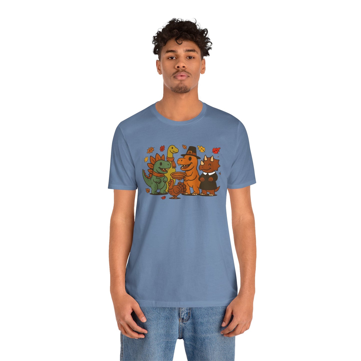 Thanksgiving Dinosaur T-Shirt – Funny Dino Thanksgiving Tee