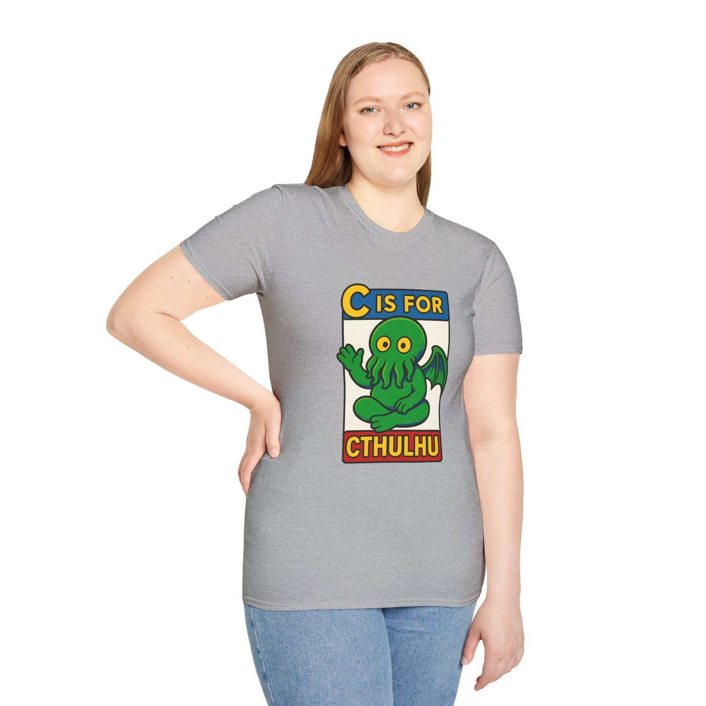 C is for Cthulhu Graphic Tee – Funny Cthulhu Shirt - WhimSpin - https://whimspin.com