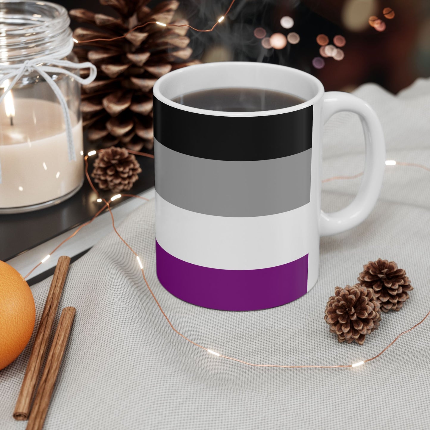 Asexual Pride Flag Mug – LGBTQ+ Ace Spectrum Ceramic Mug