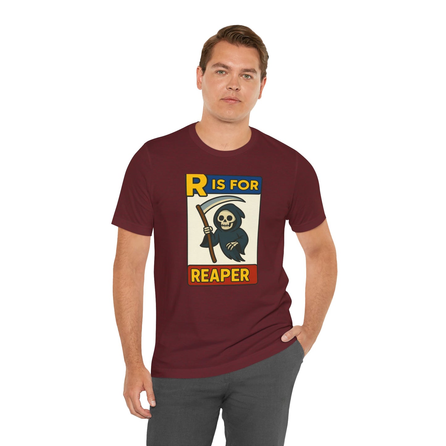 R Is for Reaper T-Shirt – Cute Grim Reaper Shirt from the Monster Alphabet Series