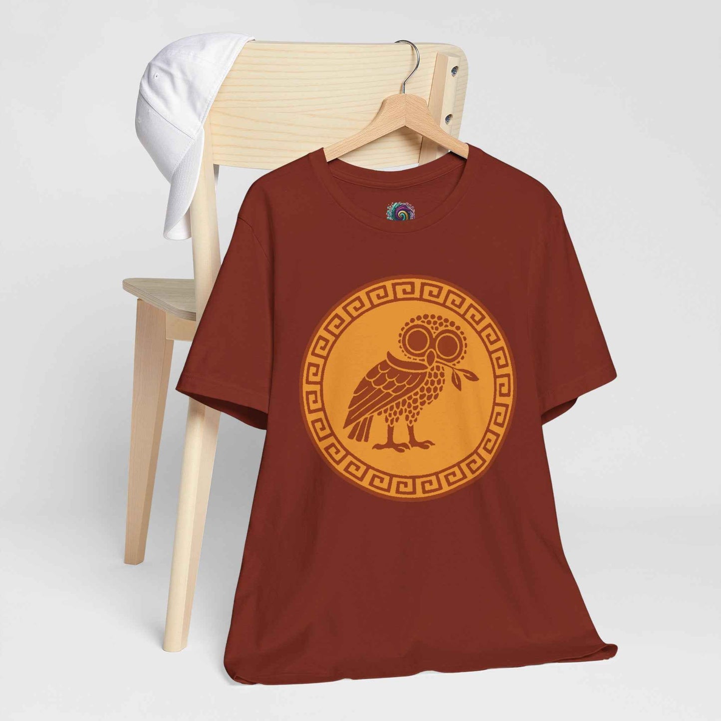 Athena’s Owl T-Shirt – Greek Mythology Bird Tee