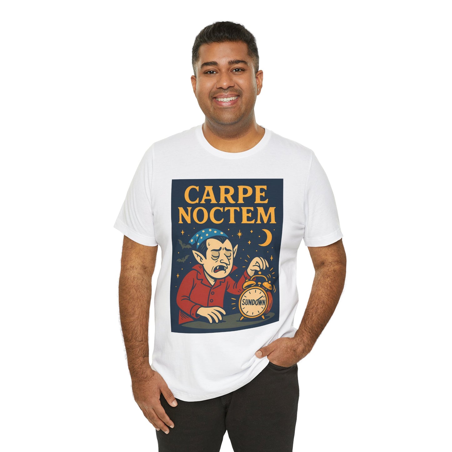Carpe Noctem Vampire T-Shirt – Funny Halloween Tee for Night Owls