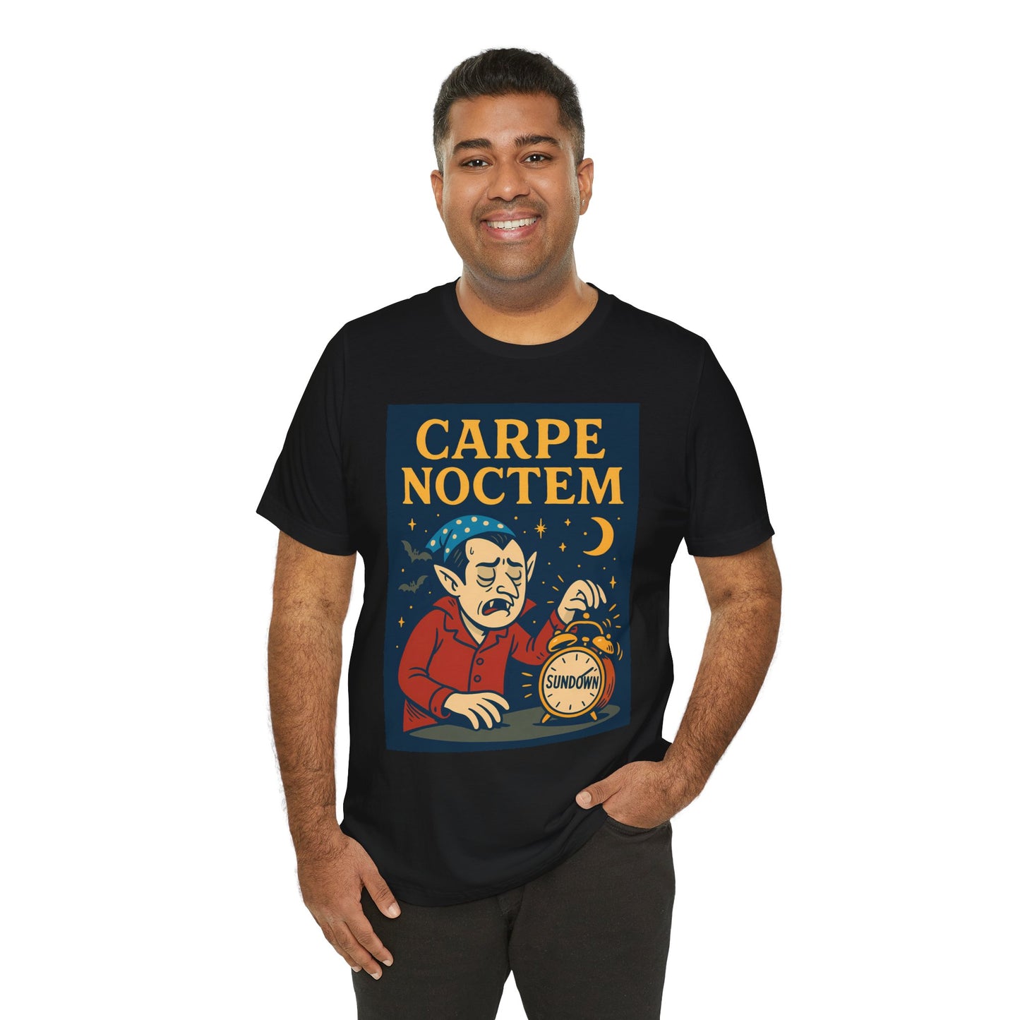 Carpe Noctem Vampire T-Shirt – Funny Halloween Tee for Night Owls