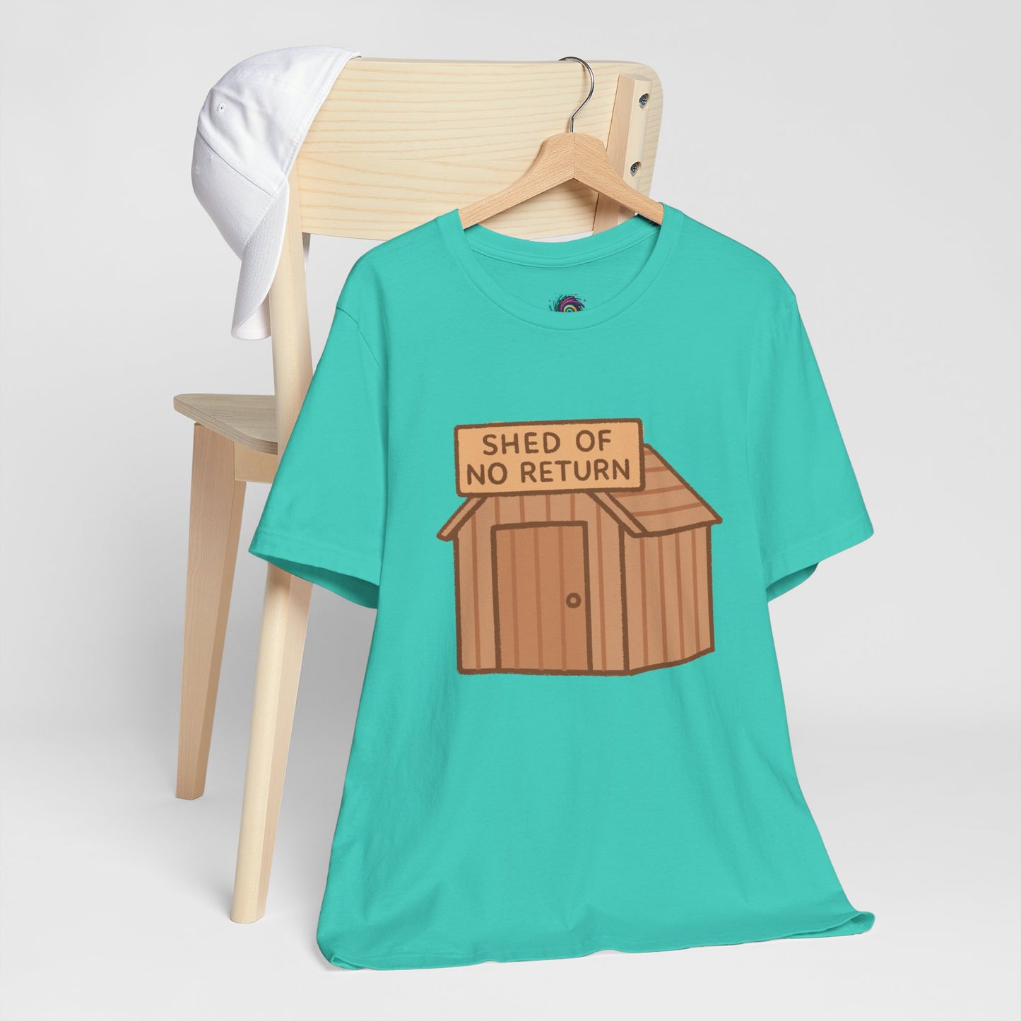 Shed of No Return T-Shirt – Meme & DIY Gardening Humor Tee