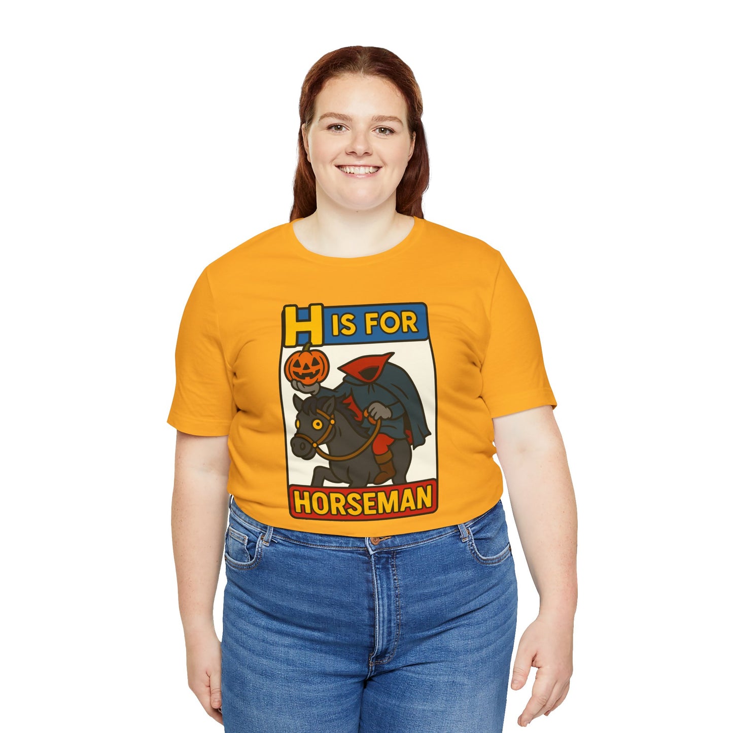 H Is for Horseman Shirt – Headless Horseman Halloween Tee