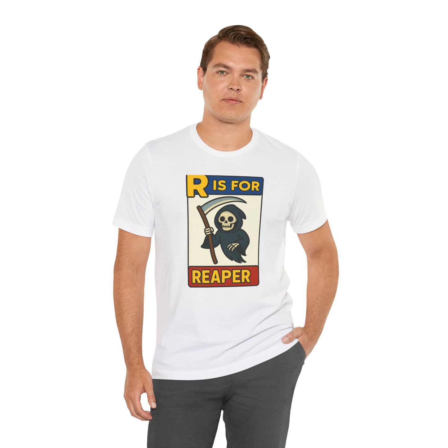 R Is for Reaper T-Shirt – Cute Grim Reaper Shirt from the Monster Alphabet Series