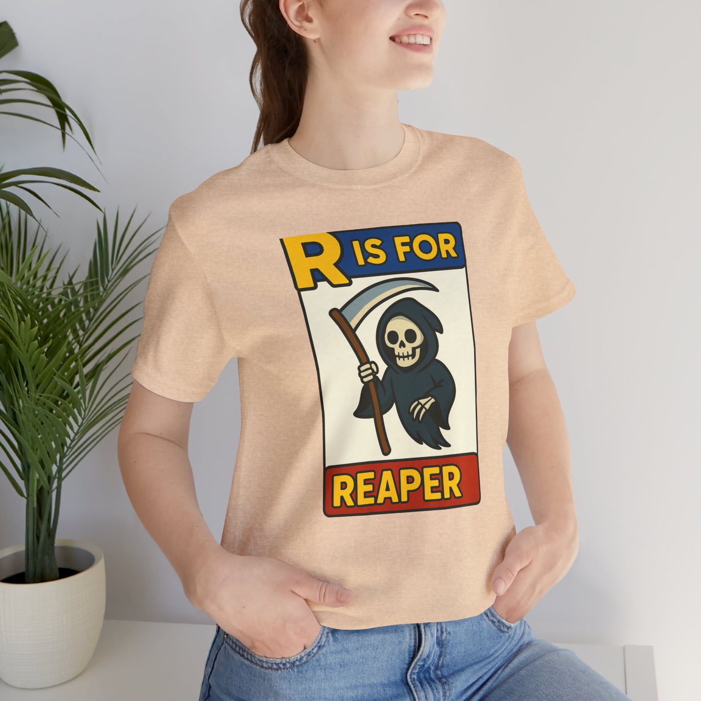 R Is for Reaper T-Shirt – Cute Grim Reaper Shirt from the Monster Alphabet Series