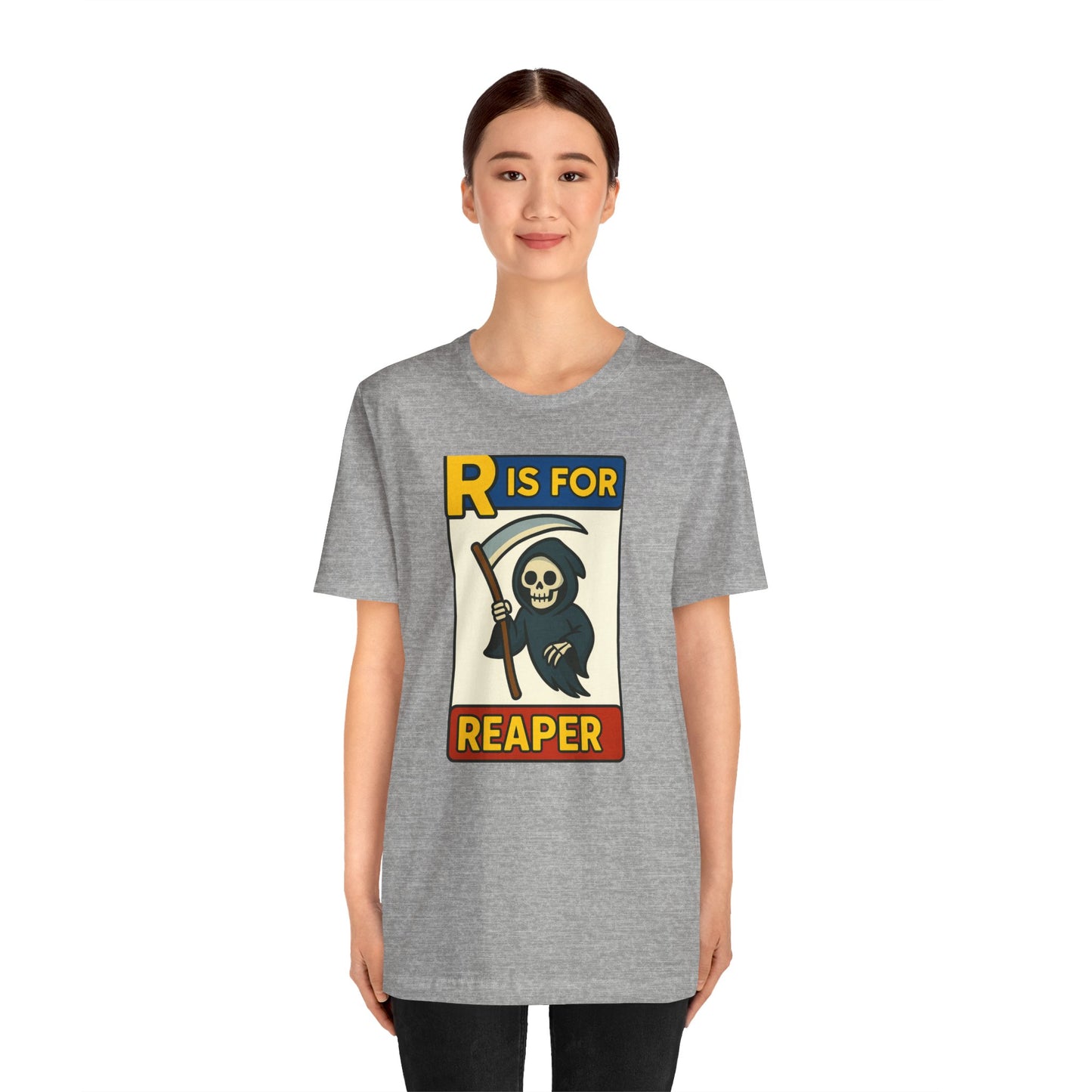 R Is for Reaper T-Shirt – Cute Grim Reaper Shirt from the Monster Alphabet Series