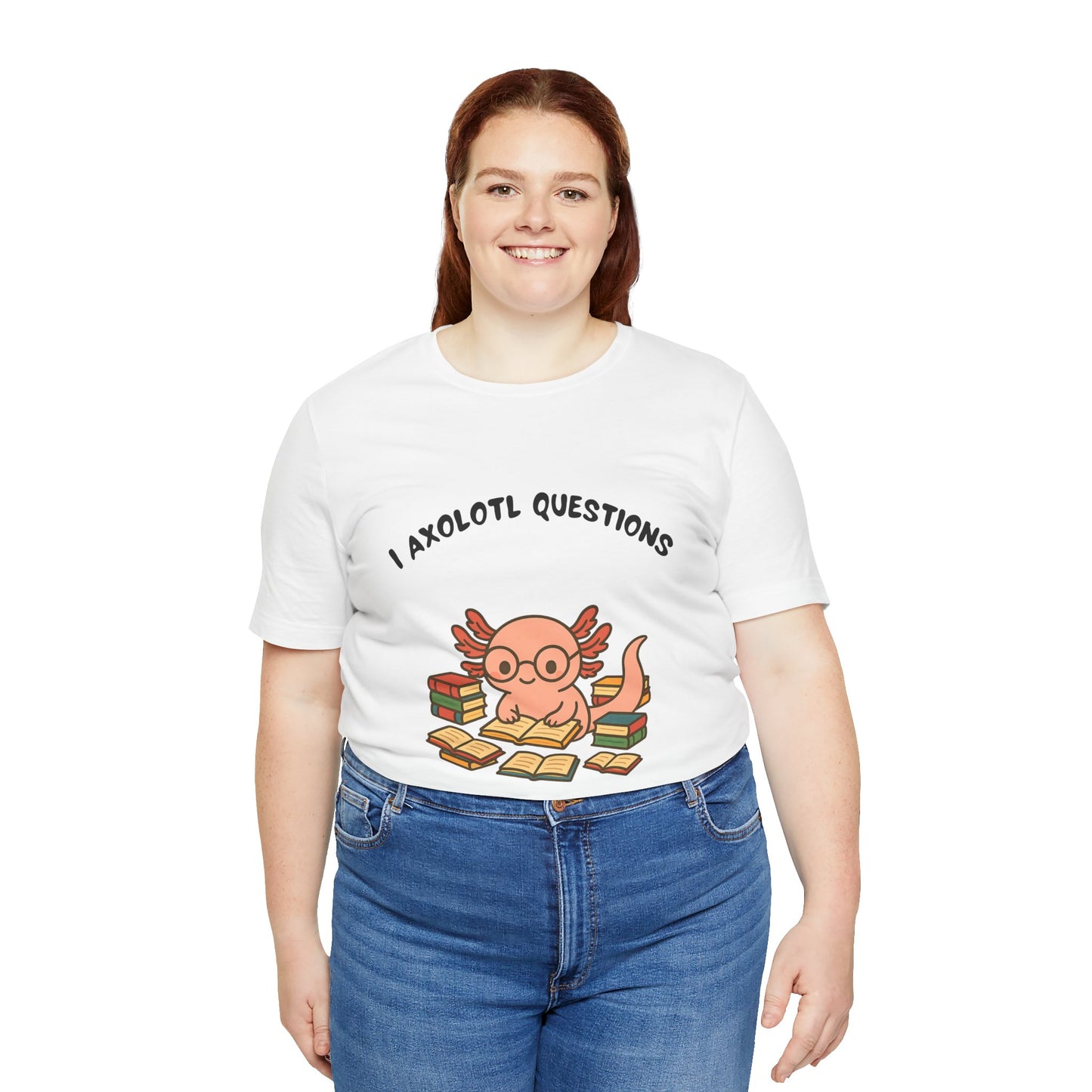I Axolotl Questions T-Shirt – Funny Curious Axolotl Tee for Book Lovers