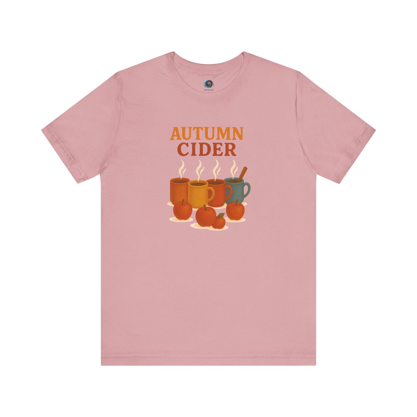 Autumn Cider T-Shirt – Cozy Fall Graphic Tee with Steaming Mugs