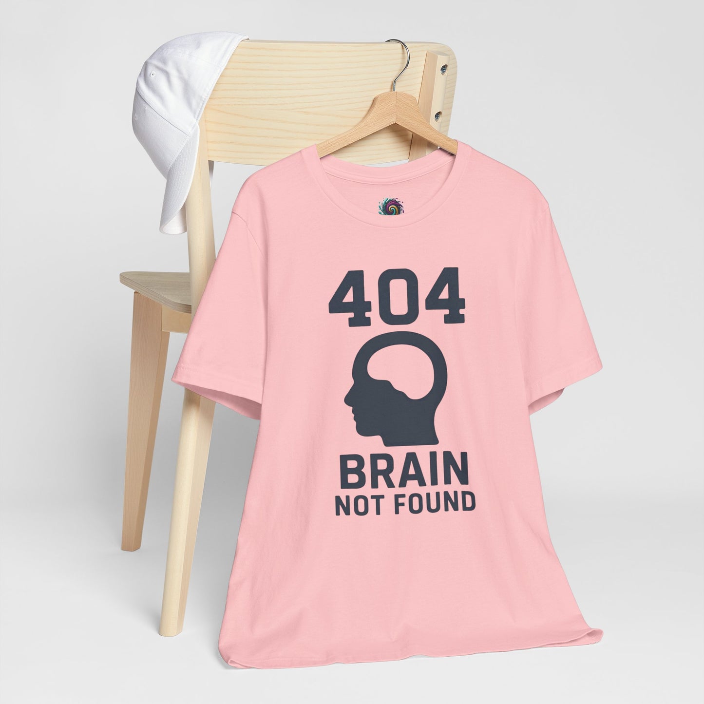 404 Brain Not Found T-Shirt – Techie Humor for Nerds & Geeks