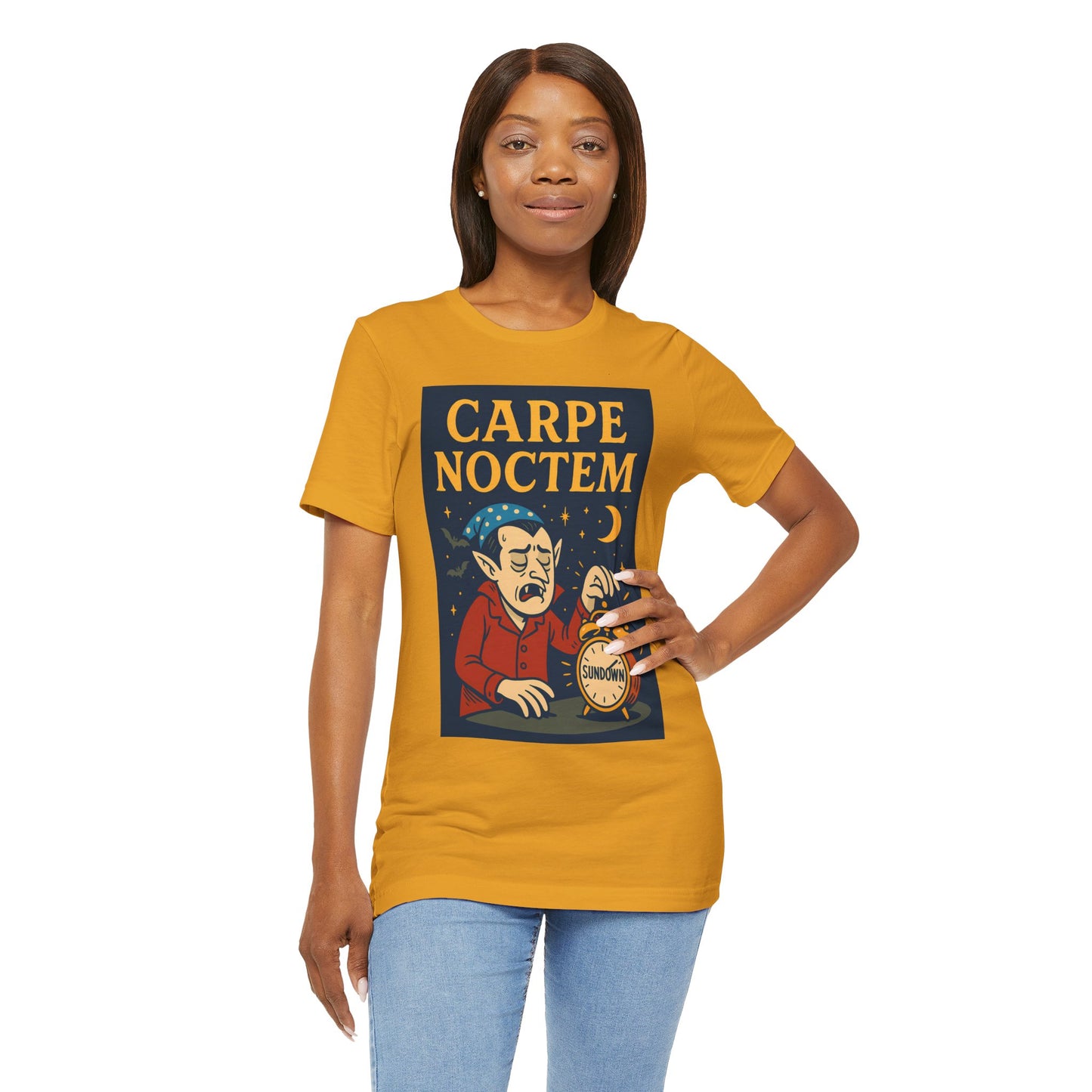 Carpe Noctem Vampire T-Shirt – Funny Halloween Tee for Night Owls