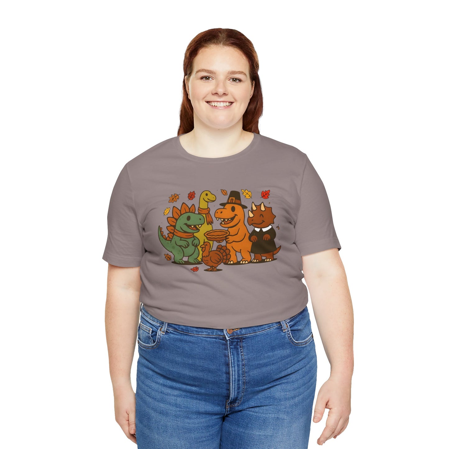 Thanksgiving Dinosaur T-Shirt – Funny Dino Thanksgiving Tee
