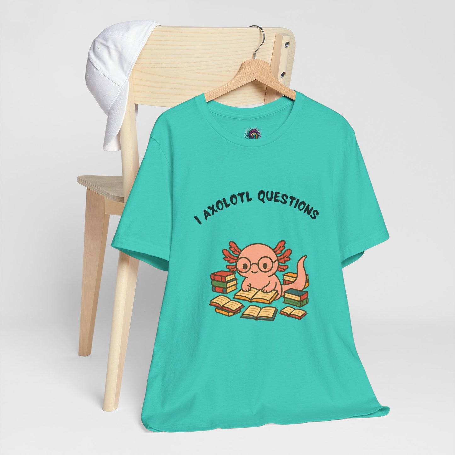I Axolotl Questions T-Shirt – Funny Curious Axolotl Tee for Book Lovers