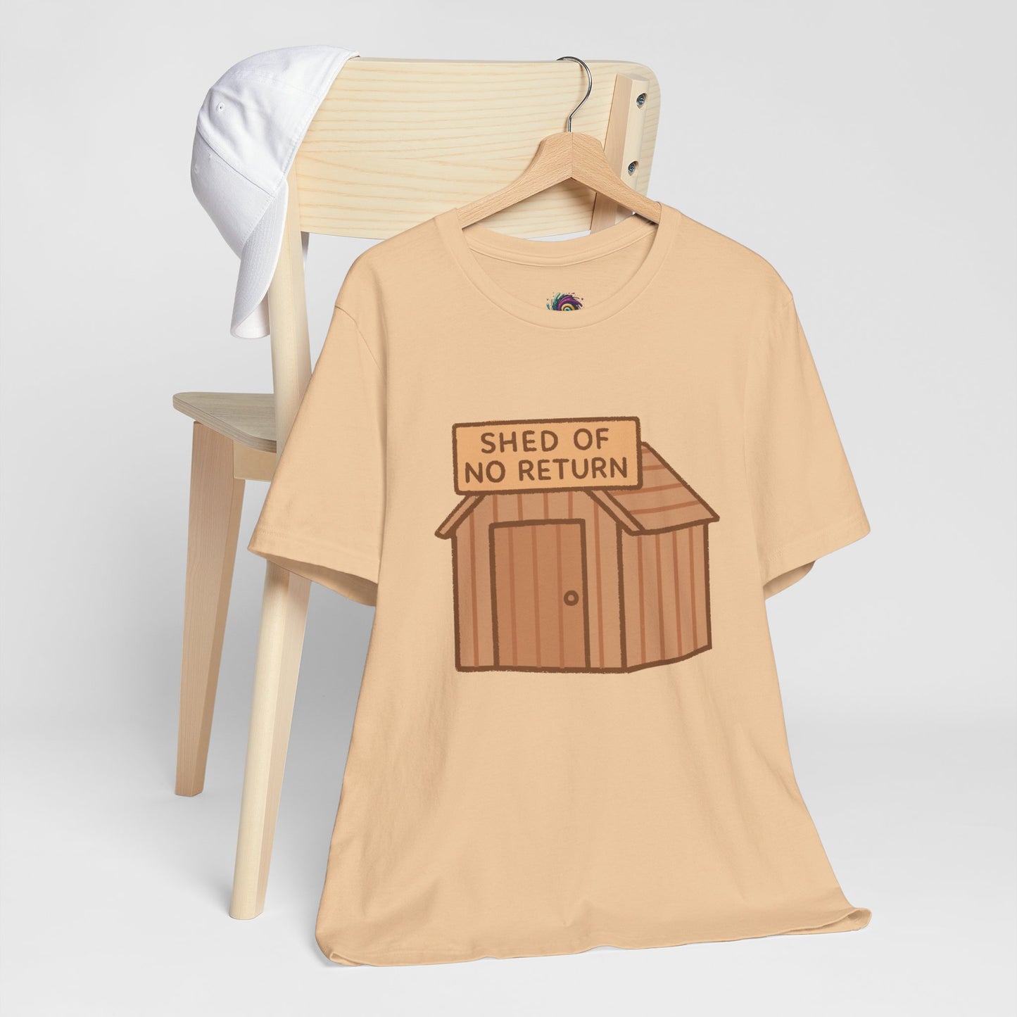 Shed of No Return T-Shirt – Meme & DIY Gardening Humor Tee