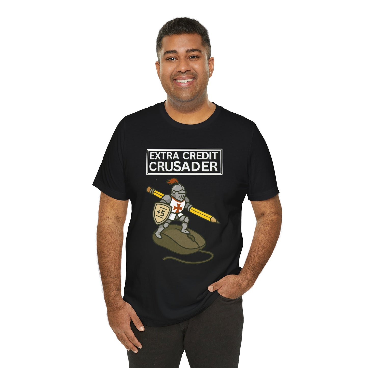 Extra Credit Crusader T-Shirt – Funny Back-to-School Teacher Tee