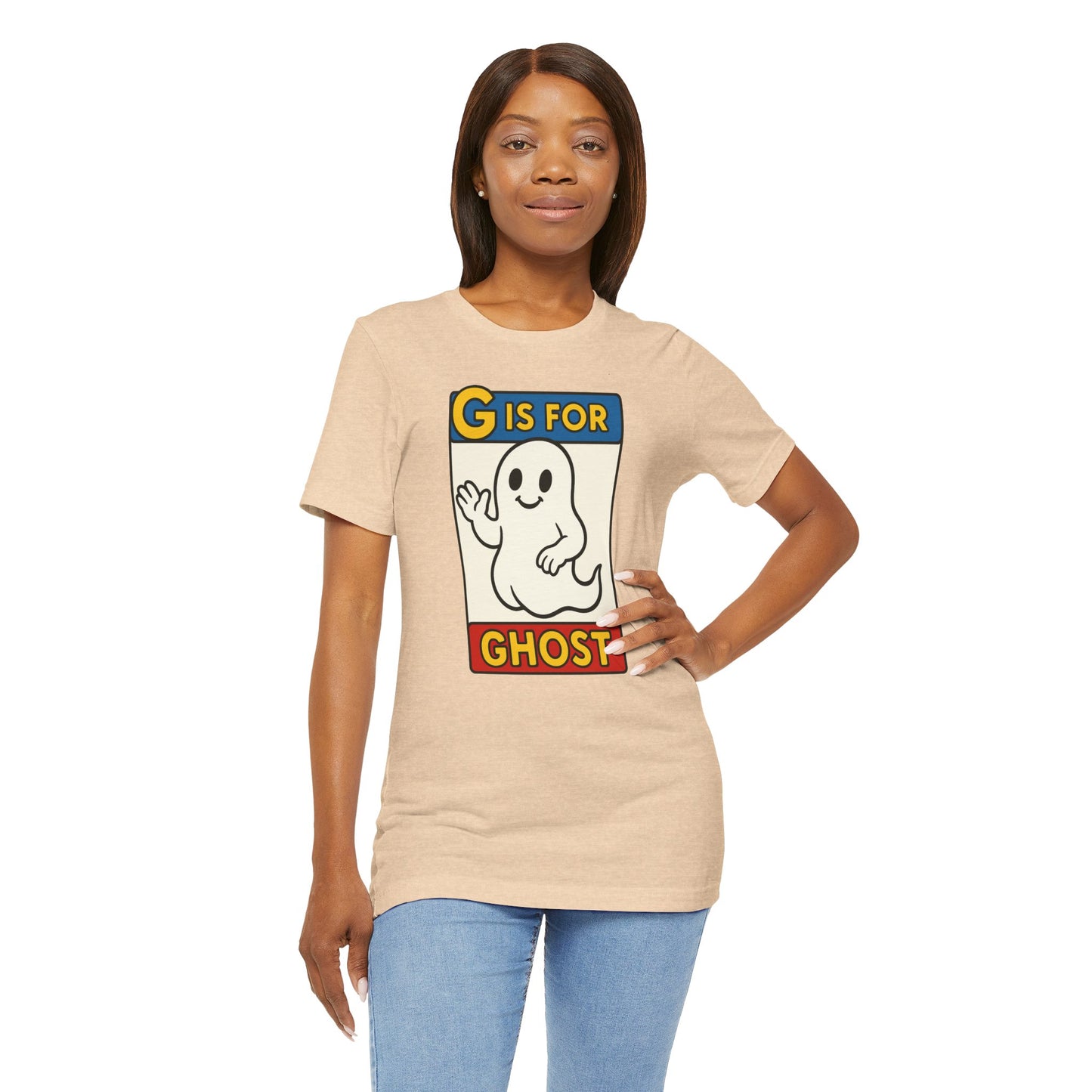 G Is for Ghost Shirt – Funny Monster Alphabet Halloween Tee