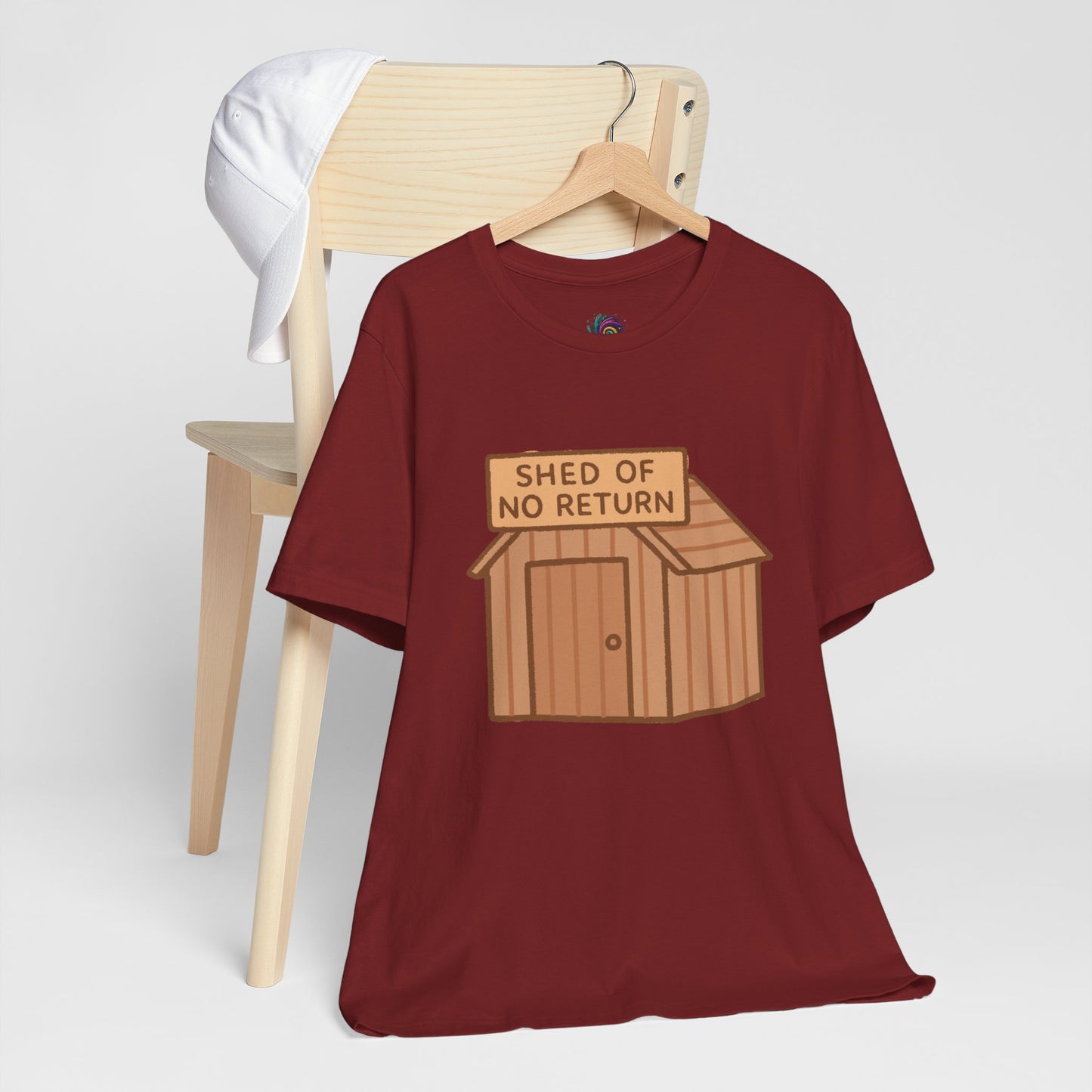 Shed of No Return T-Shirt – Meme & DIY Gardening Humor Tee