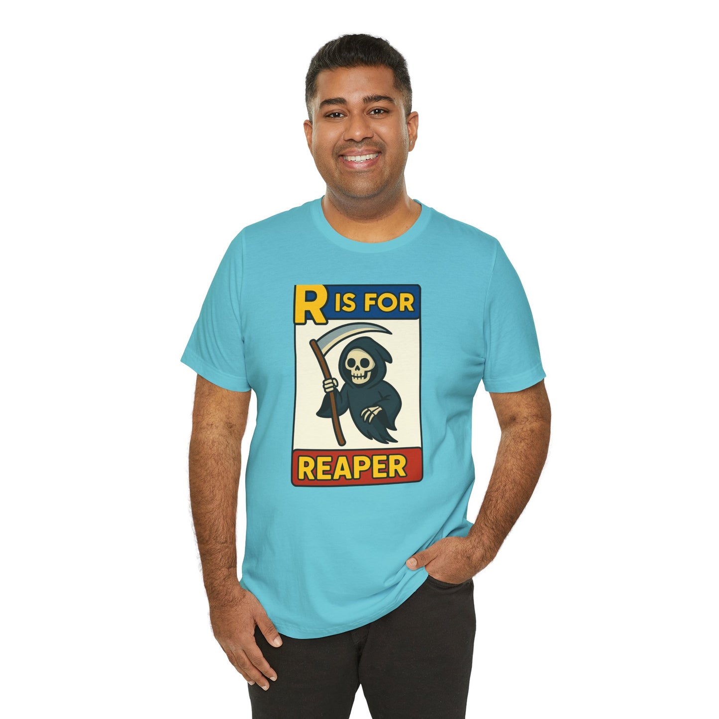 R Is for Reaper T-Shirt – Cute Grim Reaper Shirt from the Monster Alphabet Series
