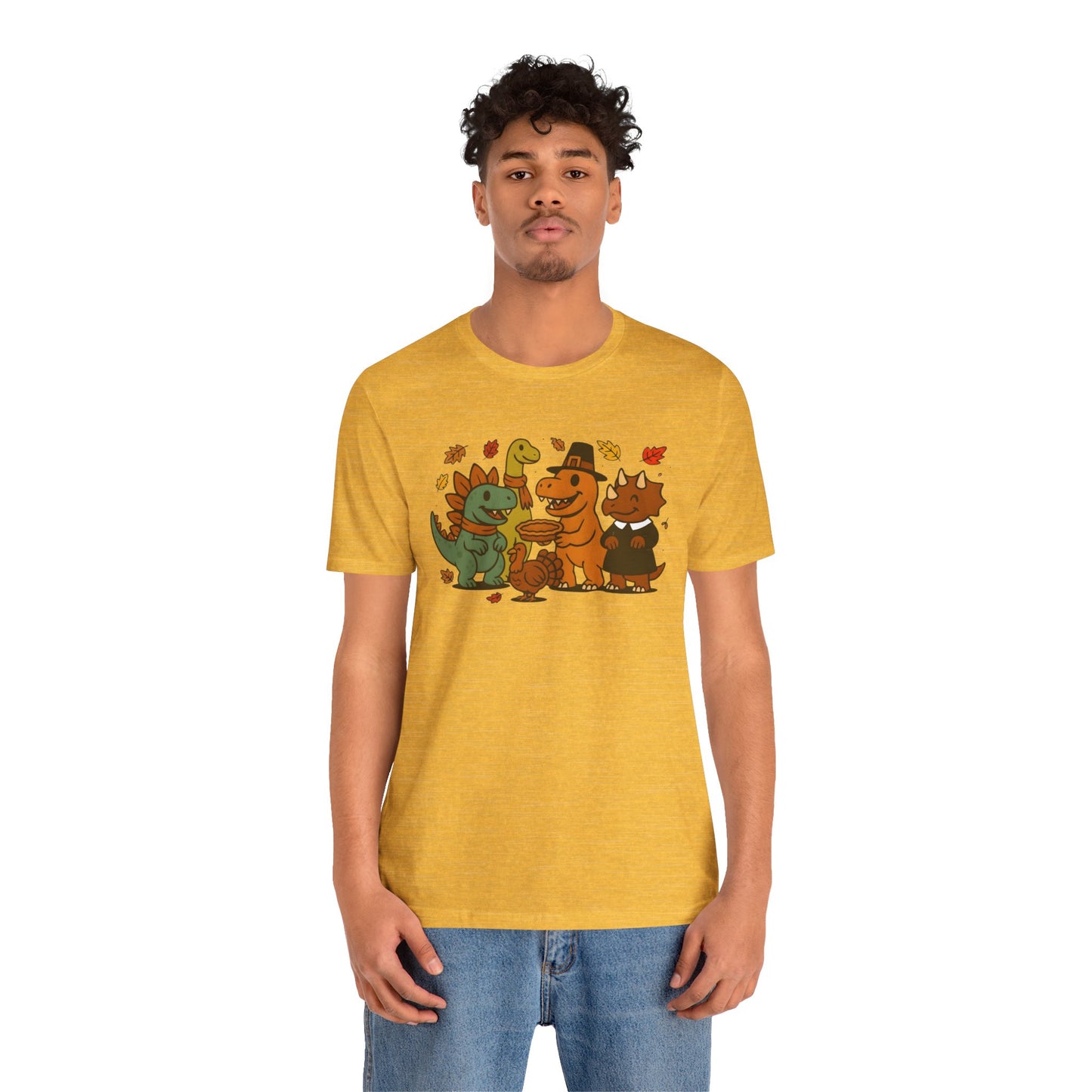 Thanksgiving Dinosaur T-Shirt – Funny Dino Thanksgiving Tee
