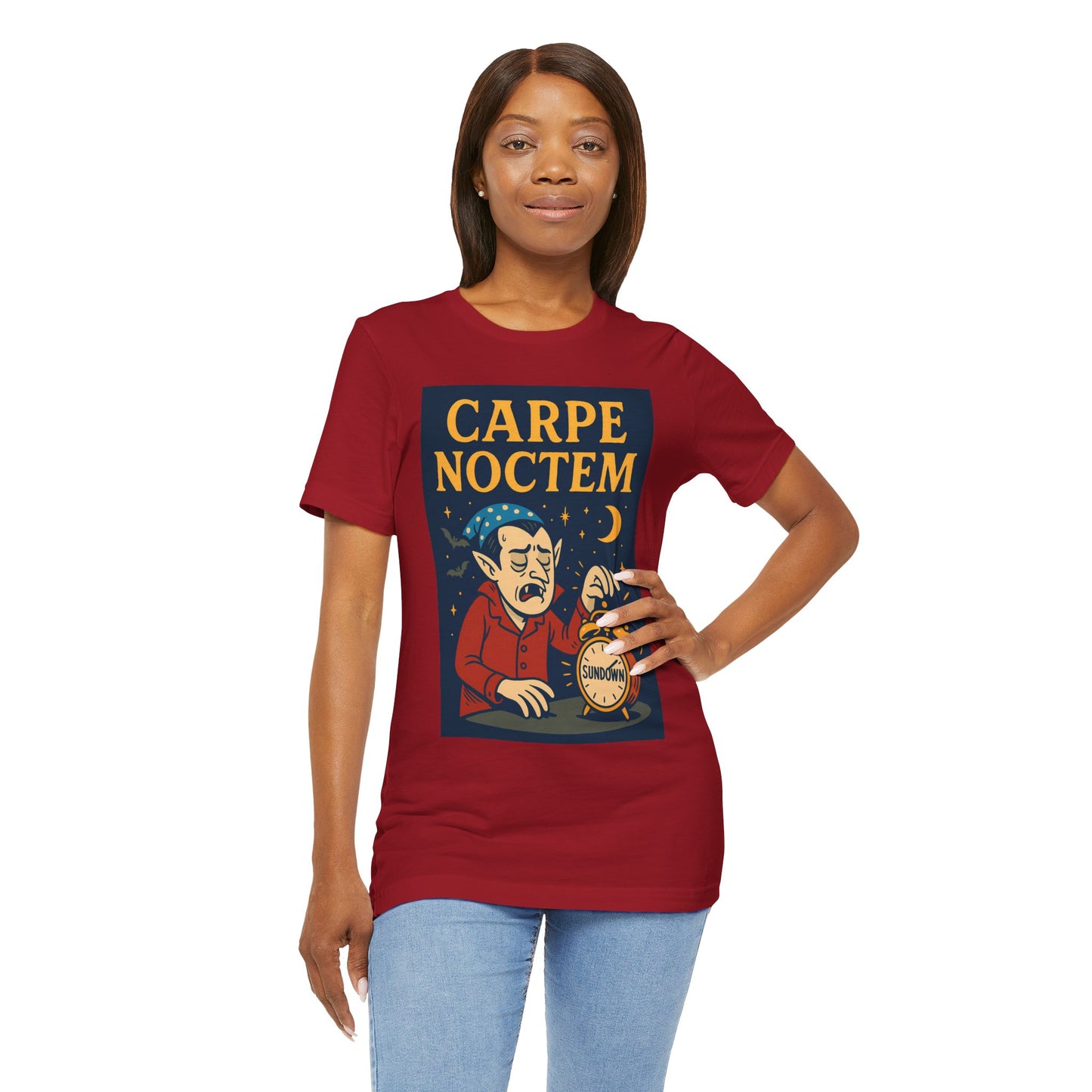 Carpe Noctem Vampire T-Shirt – Funny Halloween Tee for Night Owls