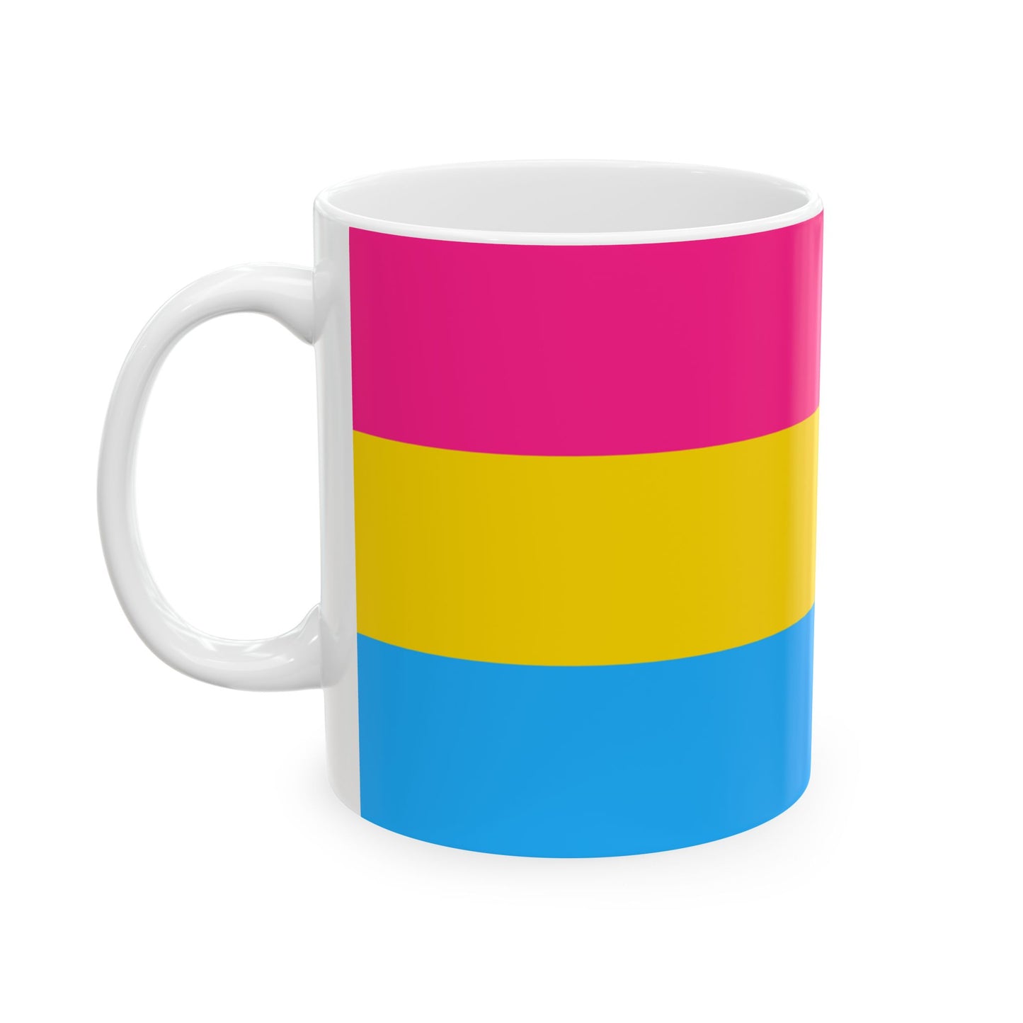 Pansexual Pride Flag Mug – Colorful LGBTQ+ Ceramic Cup