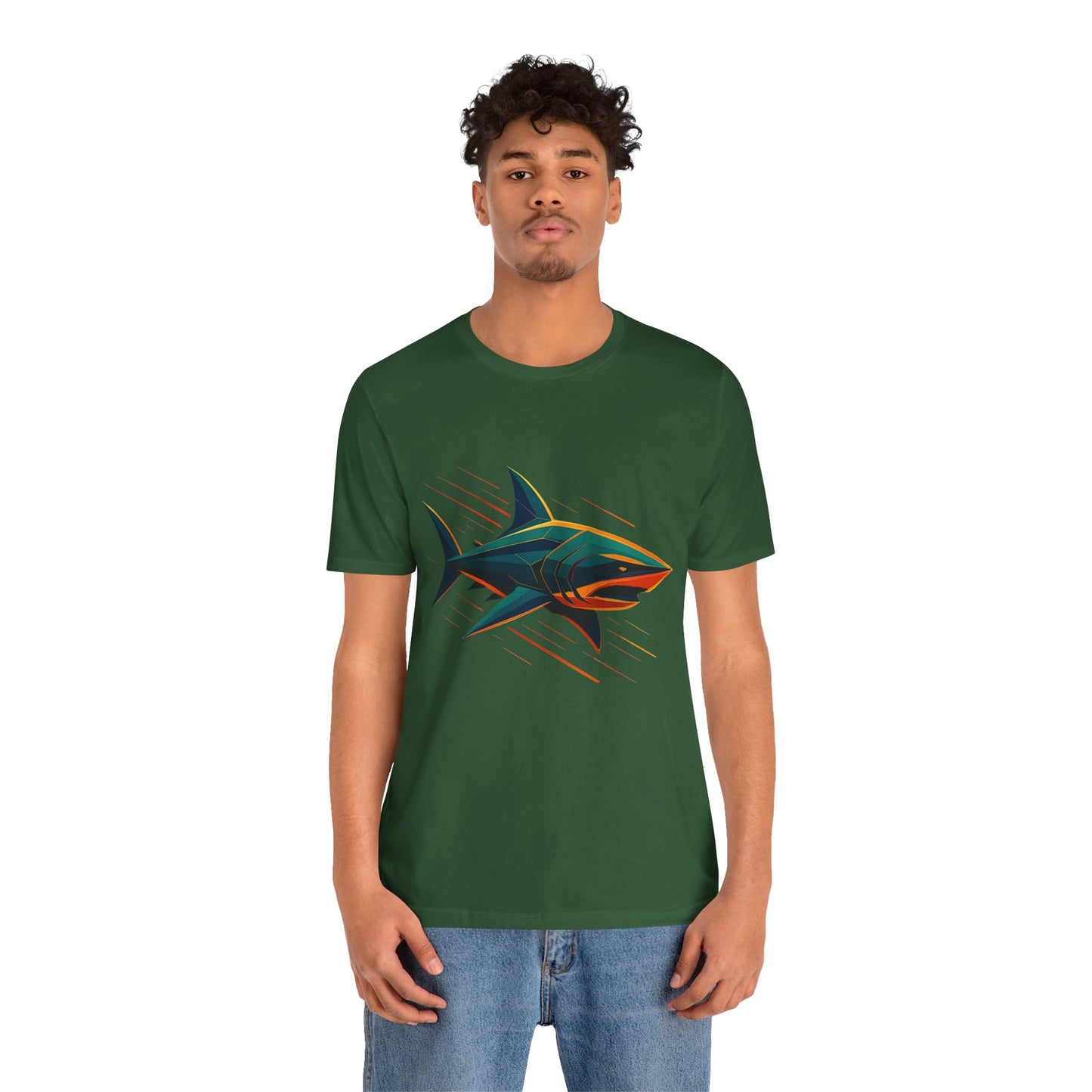 Electric Apex Shark T-Shirt – Bold Ocean Graphic Tee - WhimSpin - https://whimspin.com