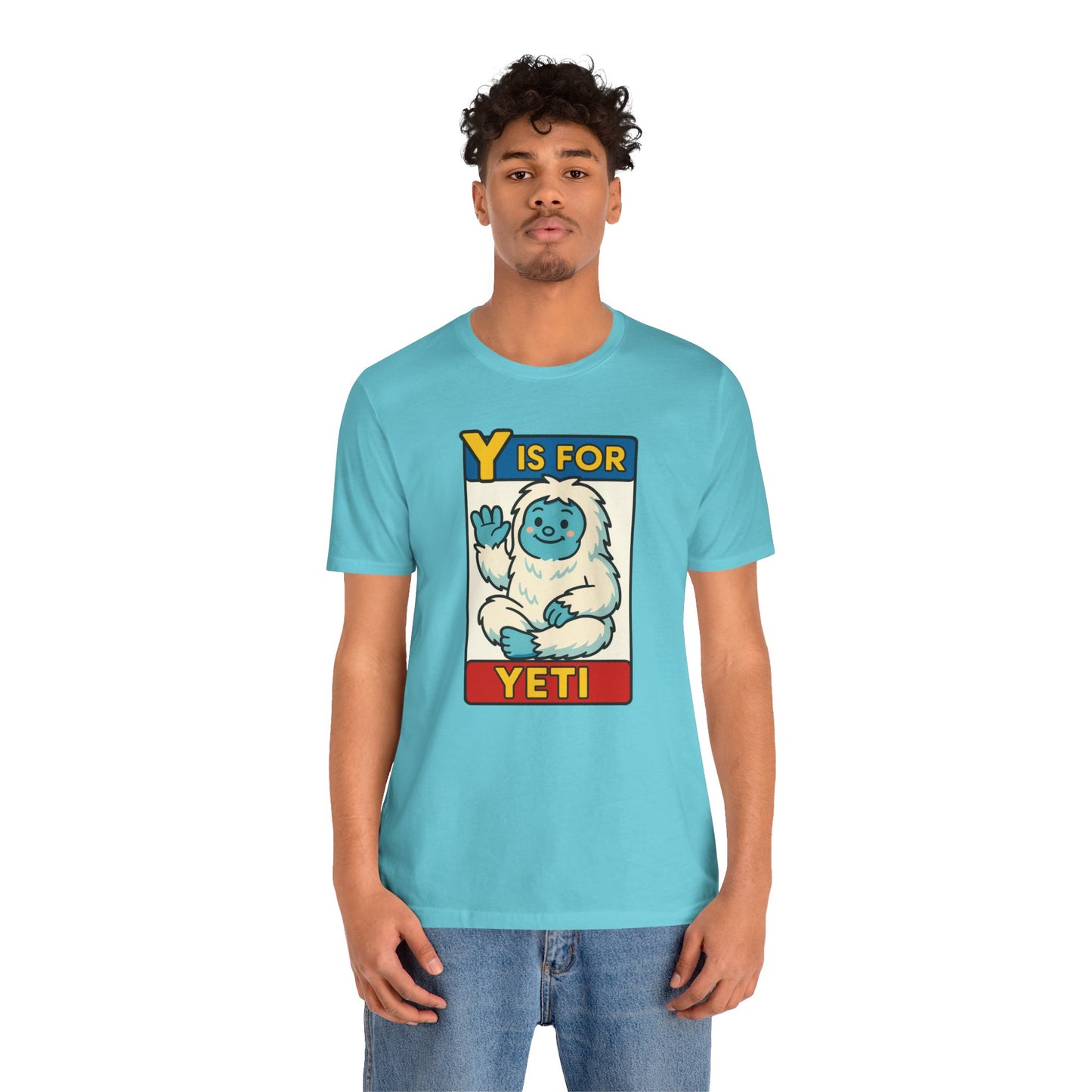 Y Is for Yeti T-Shirt – Cute Winter Monster Tee from the Monster Alphabet Series