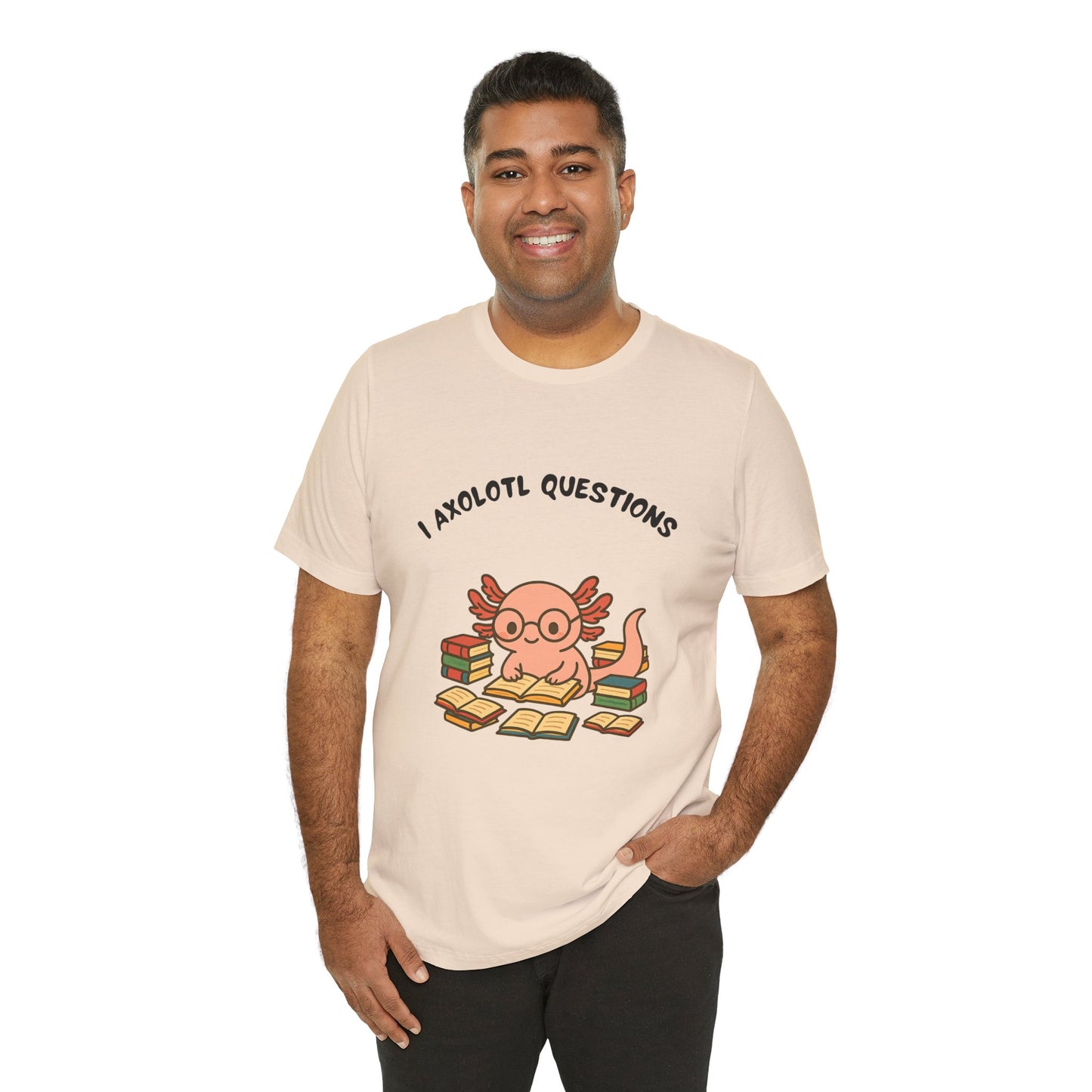 I Axolotl Questions T-Shirt – Funny Curious Axolotl Tee for Book Lovers
