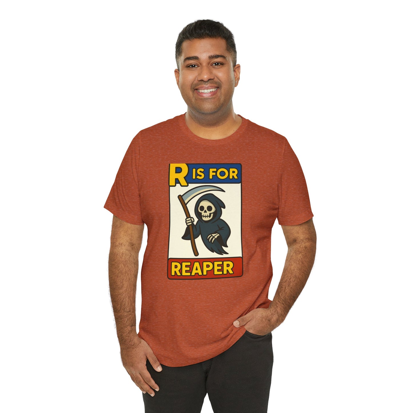 R Is for Reaper T-Shirt – Cute Grim Reaper Shirt from the Monster Alphabet Series