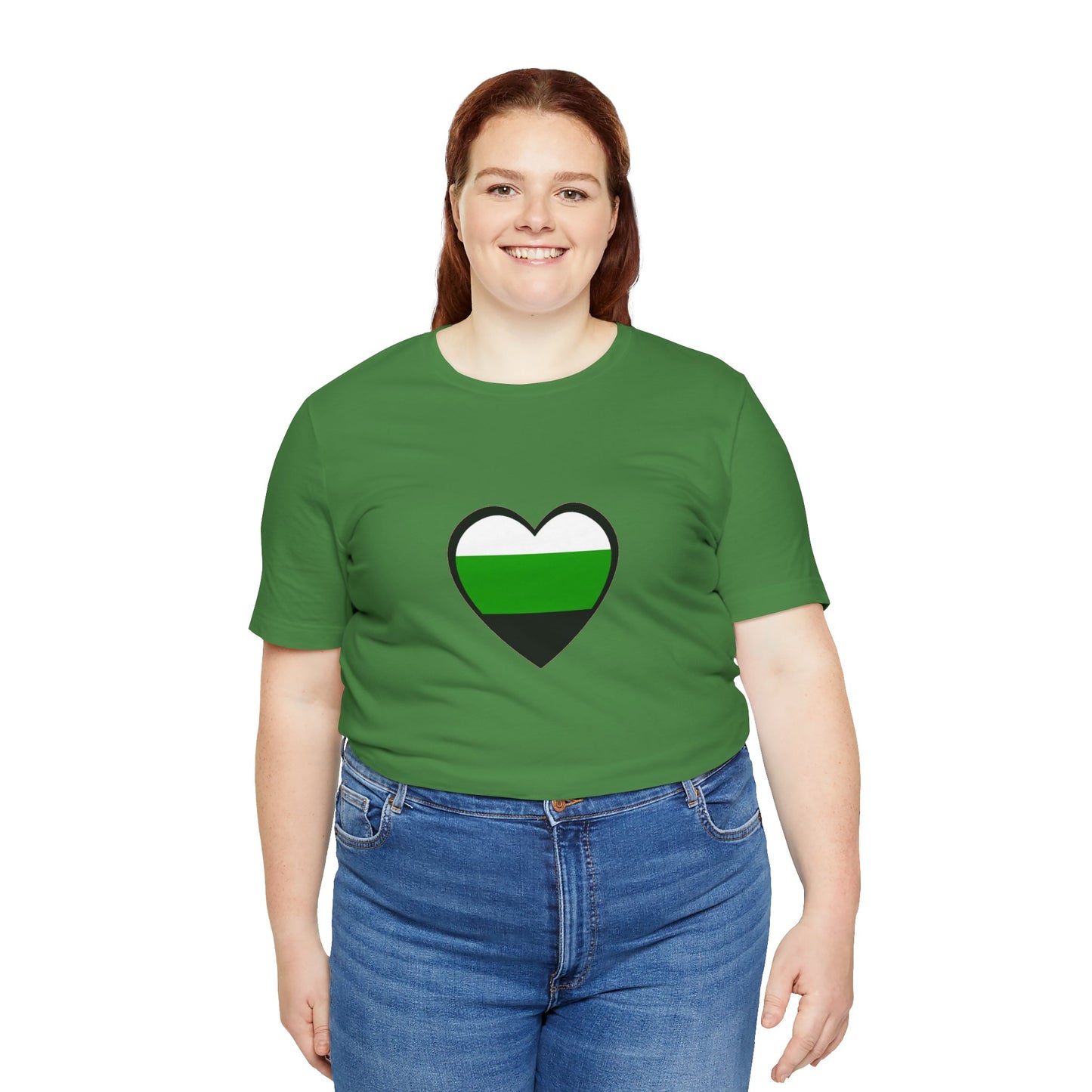 Neutrois Pride Flag Heart T-Shirt – Minimalist Gender Identity Tee
