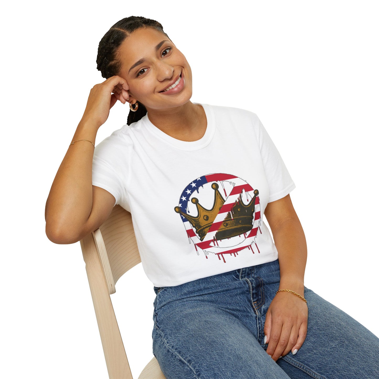No Kings Protest T-Shirt – Anti-Authoritarian Democracy Graphic Tee