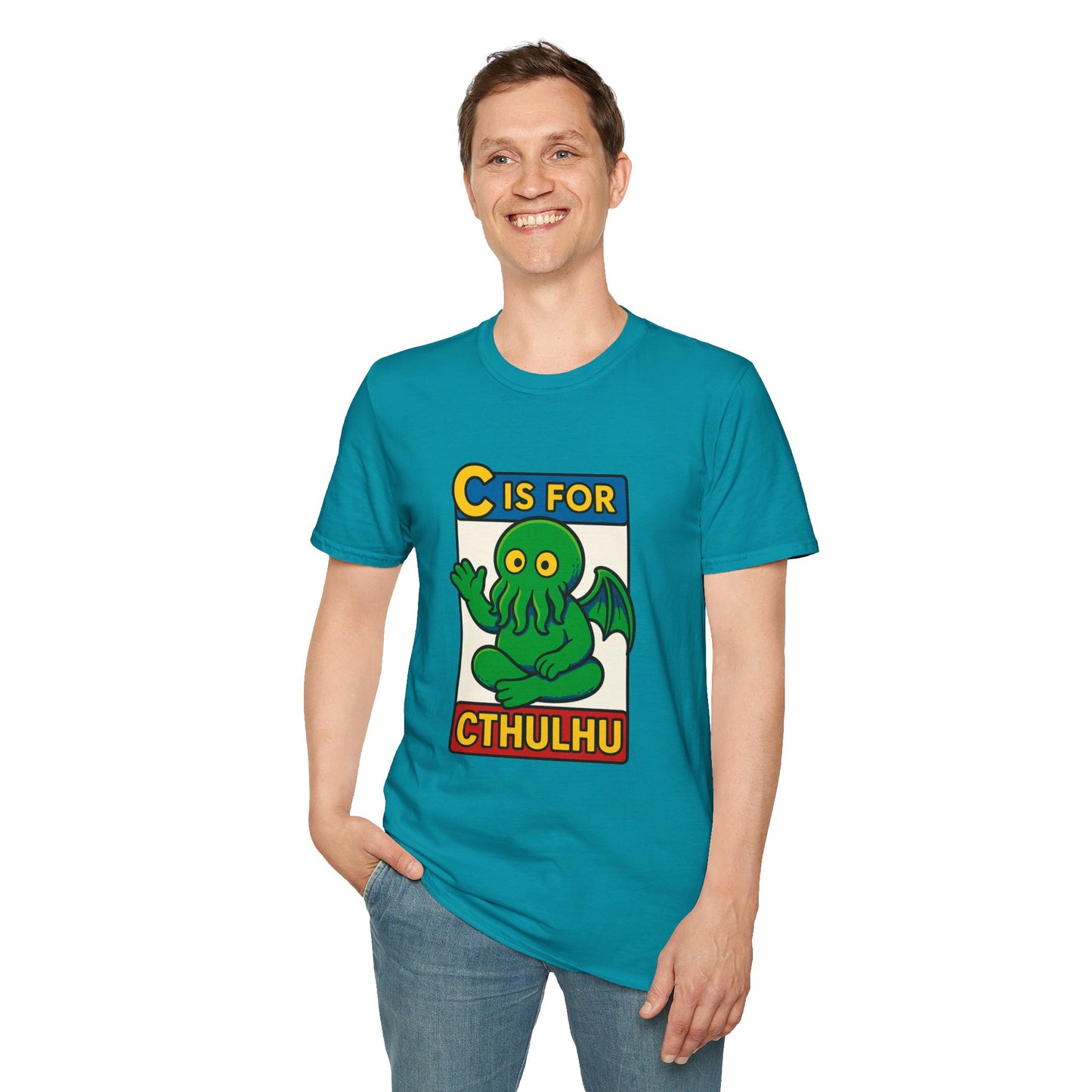 C is for Cthulhu Graphic Tee – Funny Cthulhu Shirt - WhimSpin - https://whimspin.com