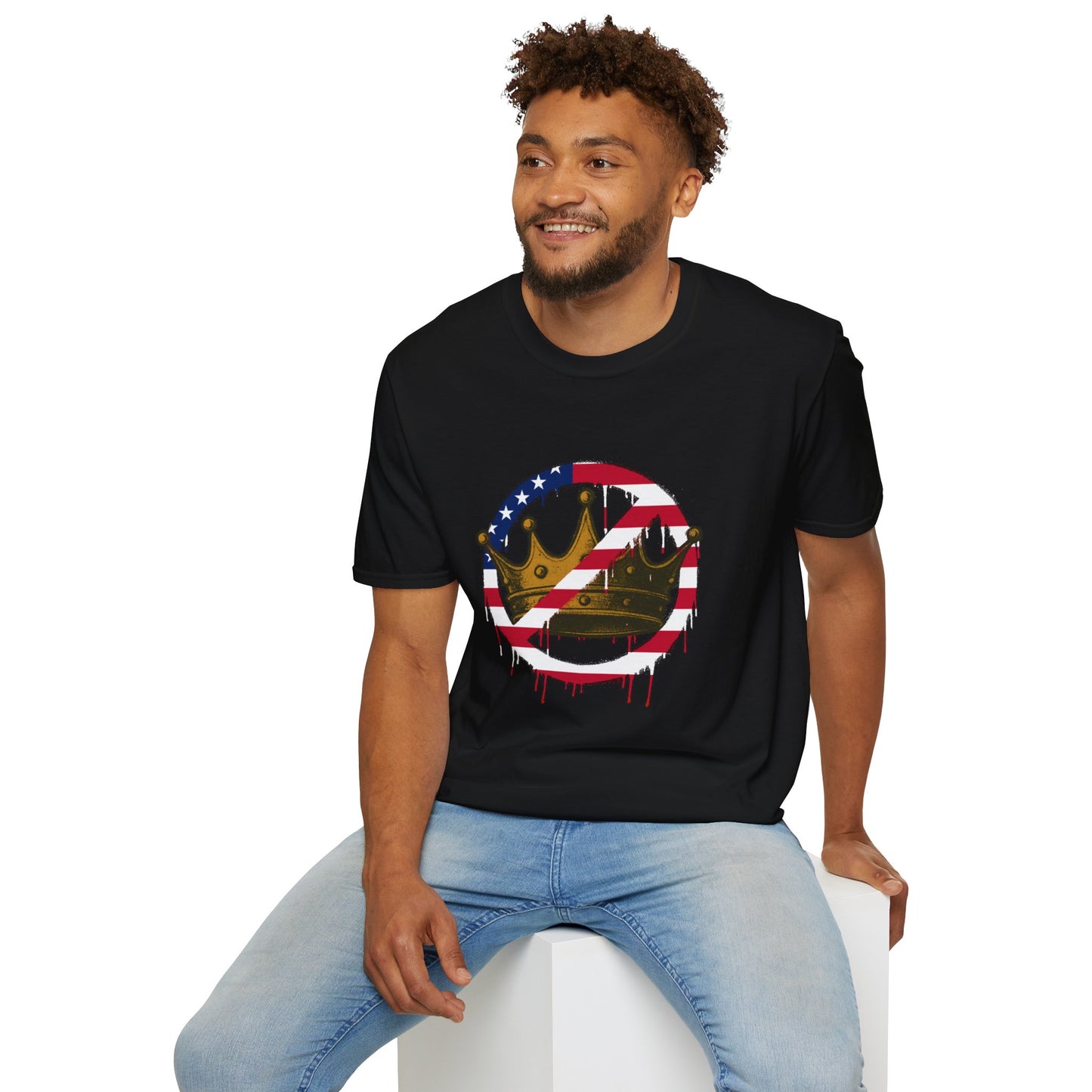 No Kings Protest T-Shirt – Anti-Authoritarian Democracy Graphic Tee