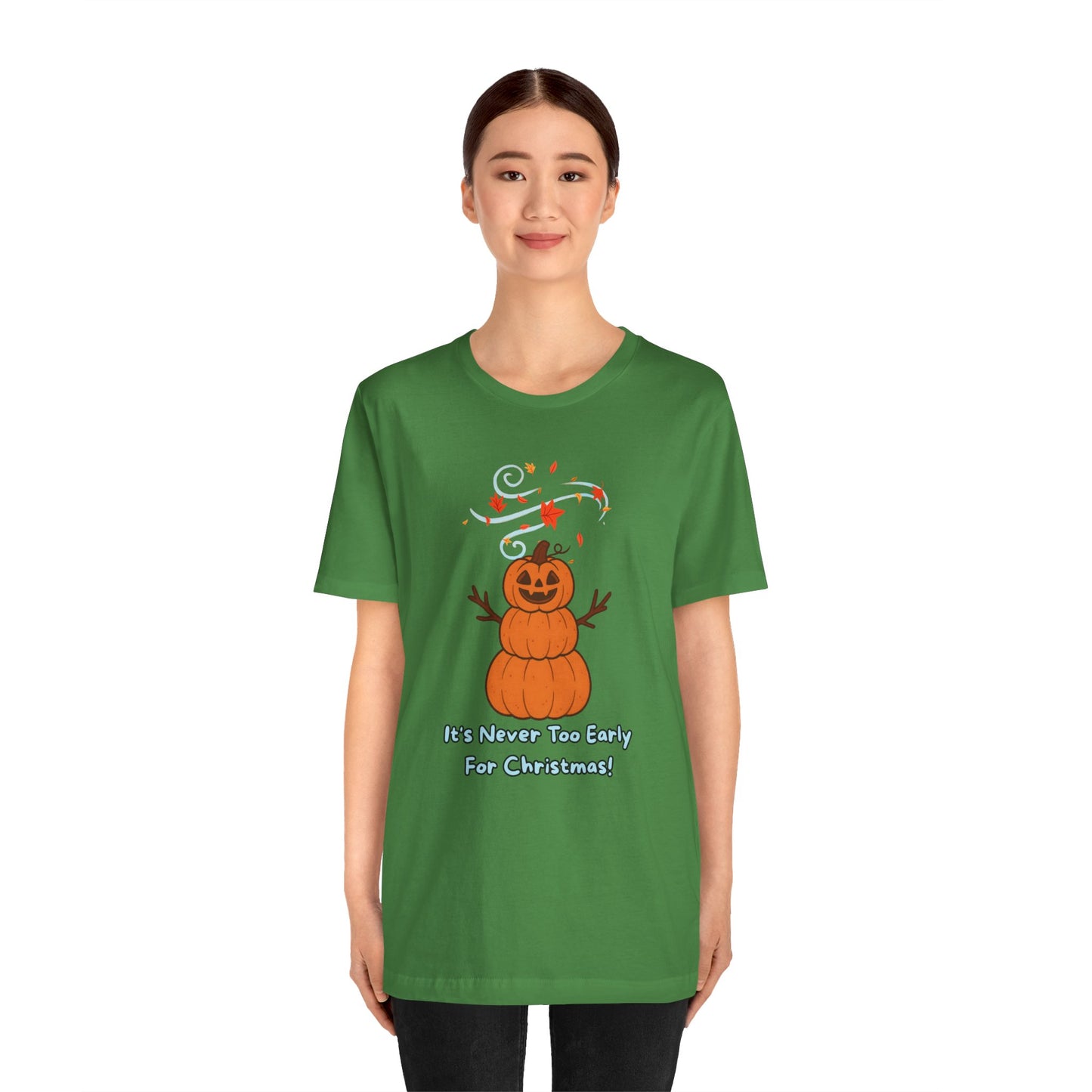 Pumpkin Snowman Shirt – Funny Halloween Christmas Mashup Tee