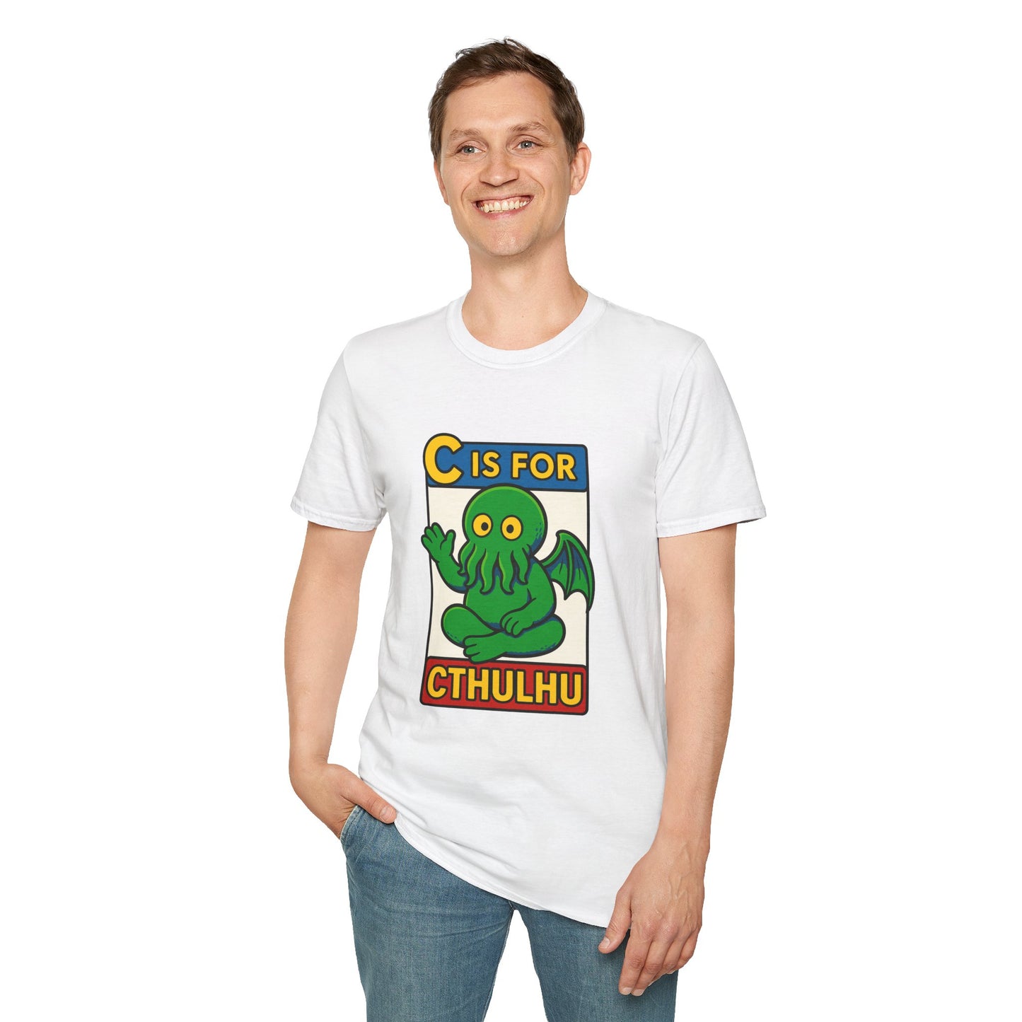 C is for Cthulhu Graphic Tee – Funny Cthulhu Shirt - WhimSpin - https://whimspin.com