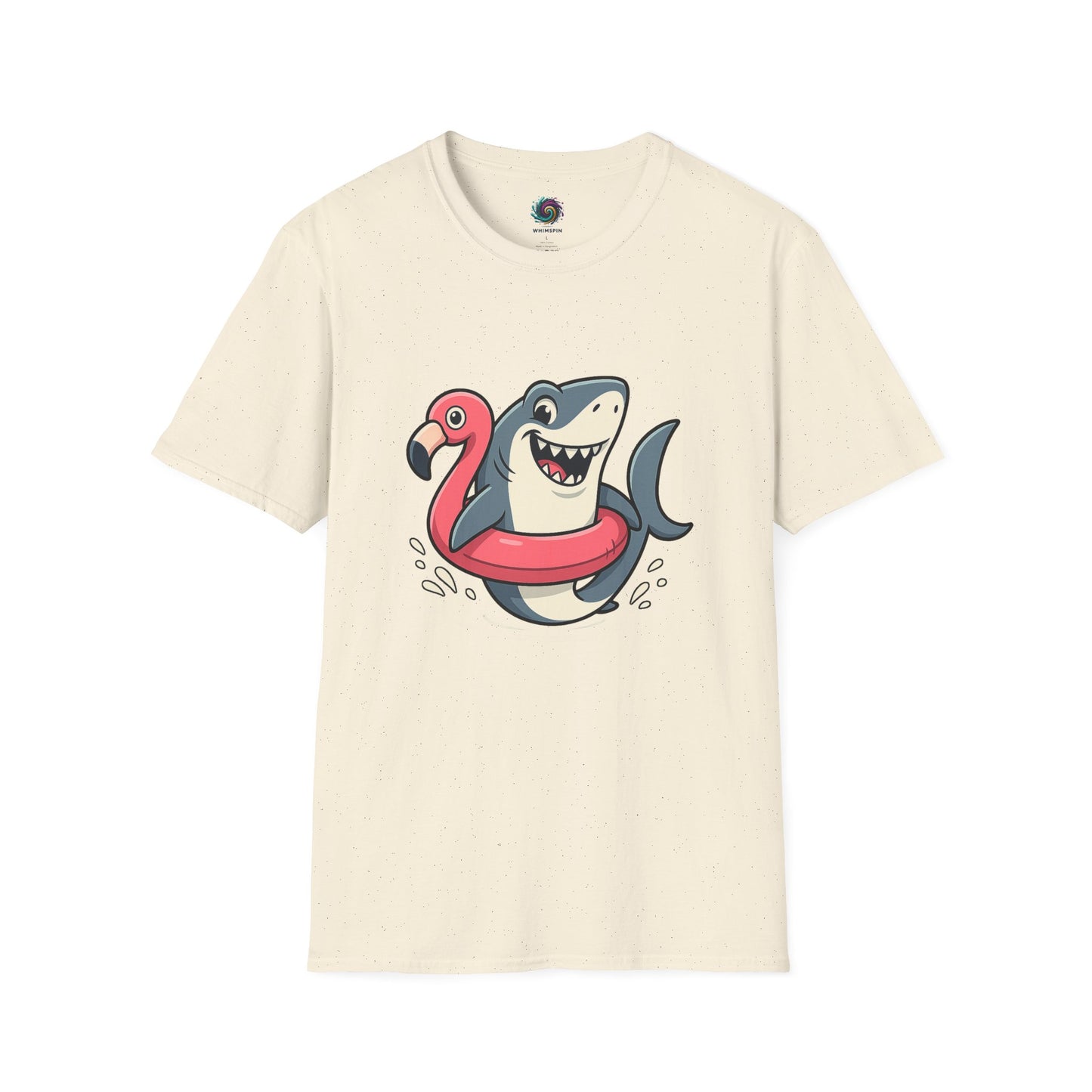 Shark & Flamingo Floatie T-Shirt – Funny Beach & Pool Day Tee