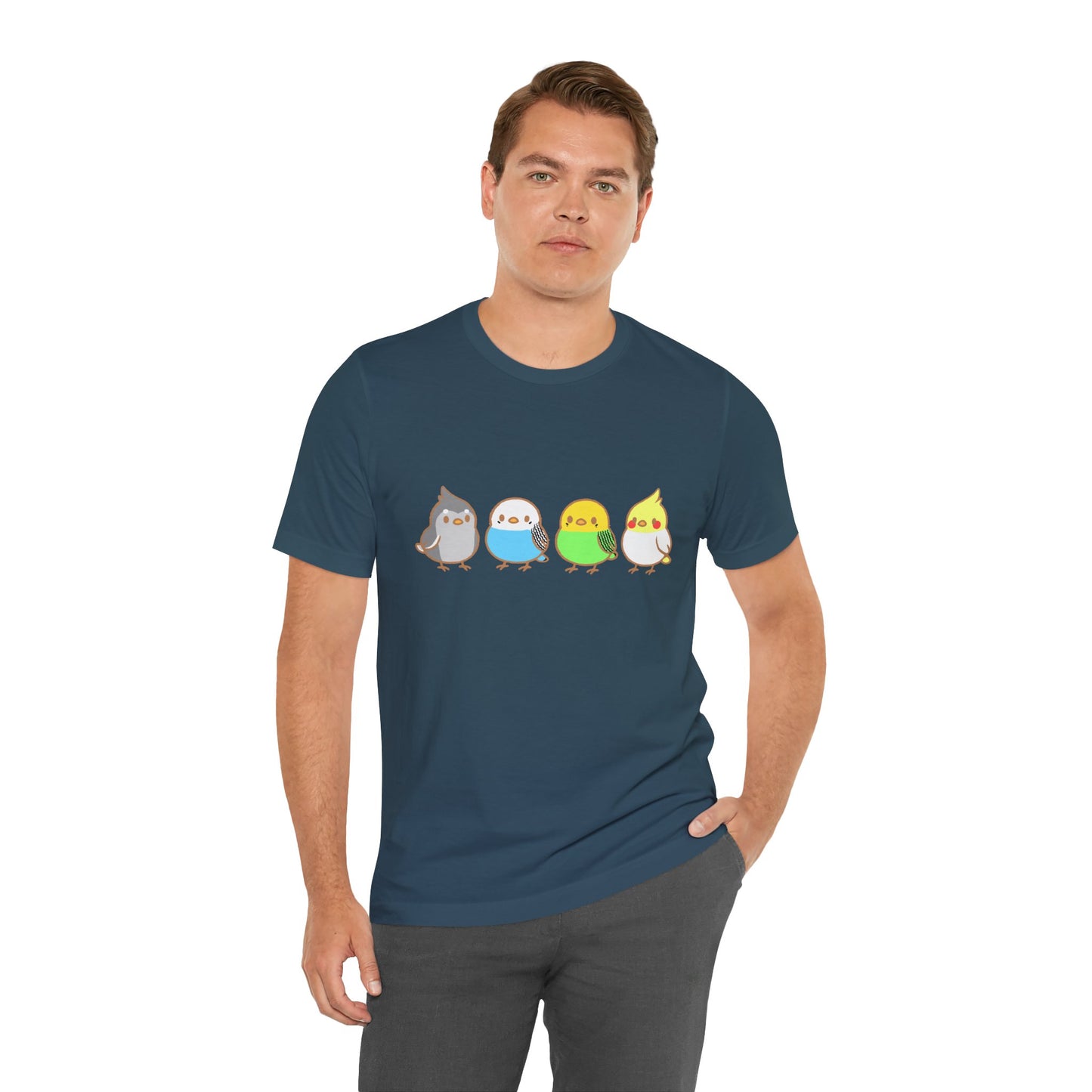 Chirpy Flock Bird T-Shirt – Cute Tee for Animal Lovers - WhimSpin - https://whimspin.com