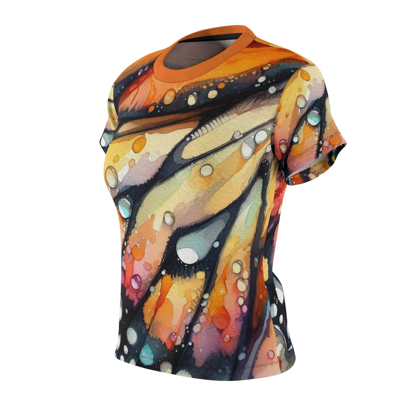 Monarch Butterfly Wing Tee – Watercolor All Over Print Shirt