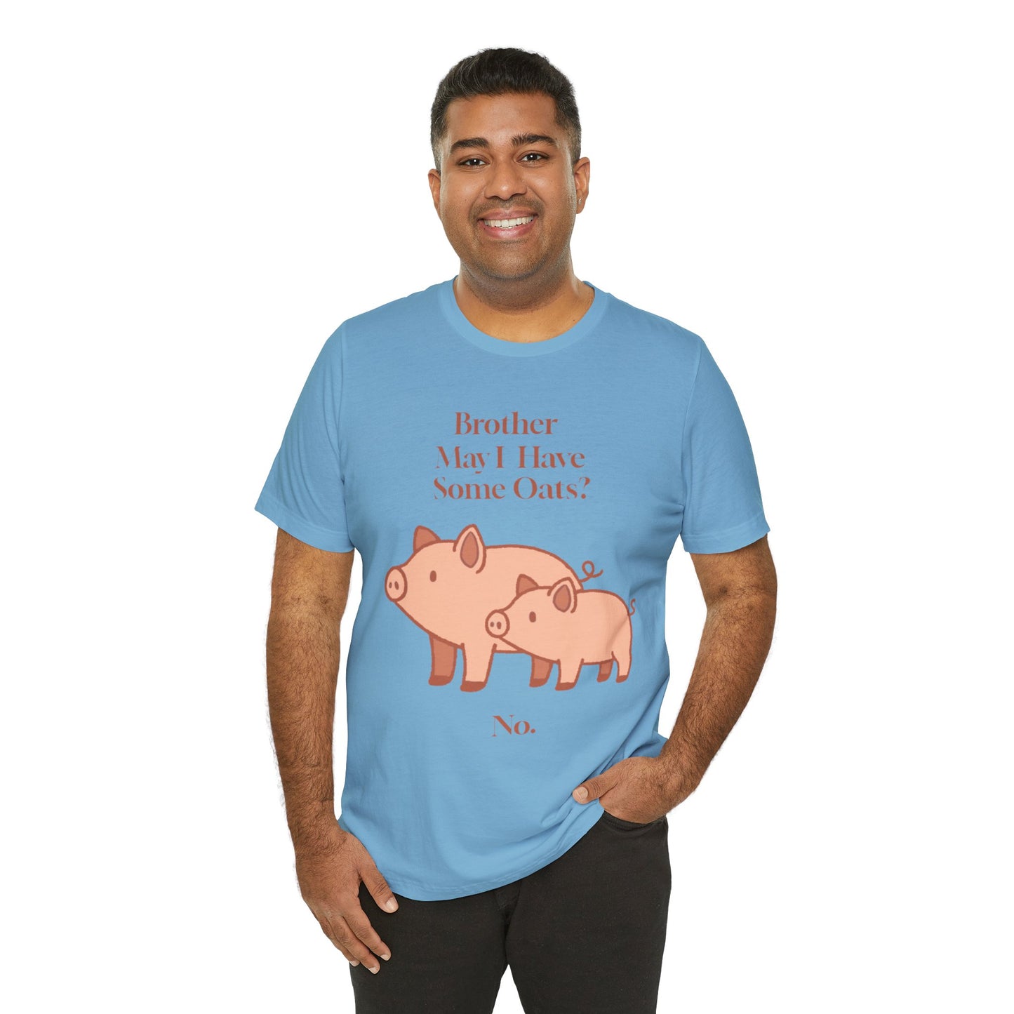 Brother May I Have Some Oats T-Shirt – Funny Viral Pig Meme Tee