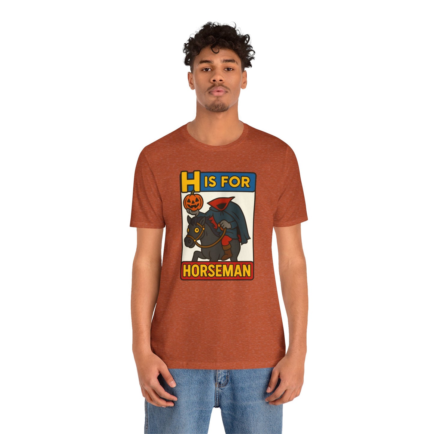 H Is for Horseman Shirt – Headless Horseman Halloween Tee