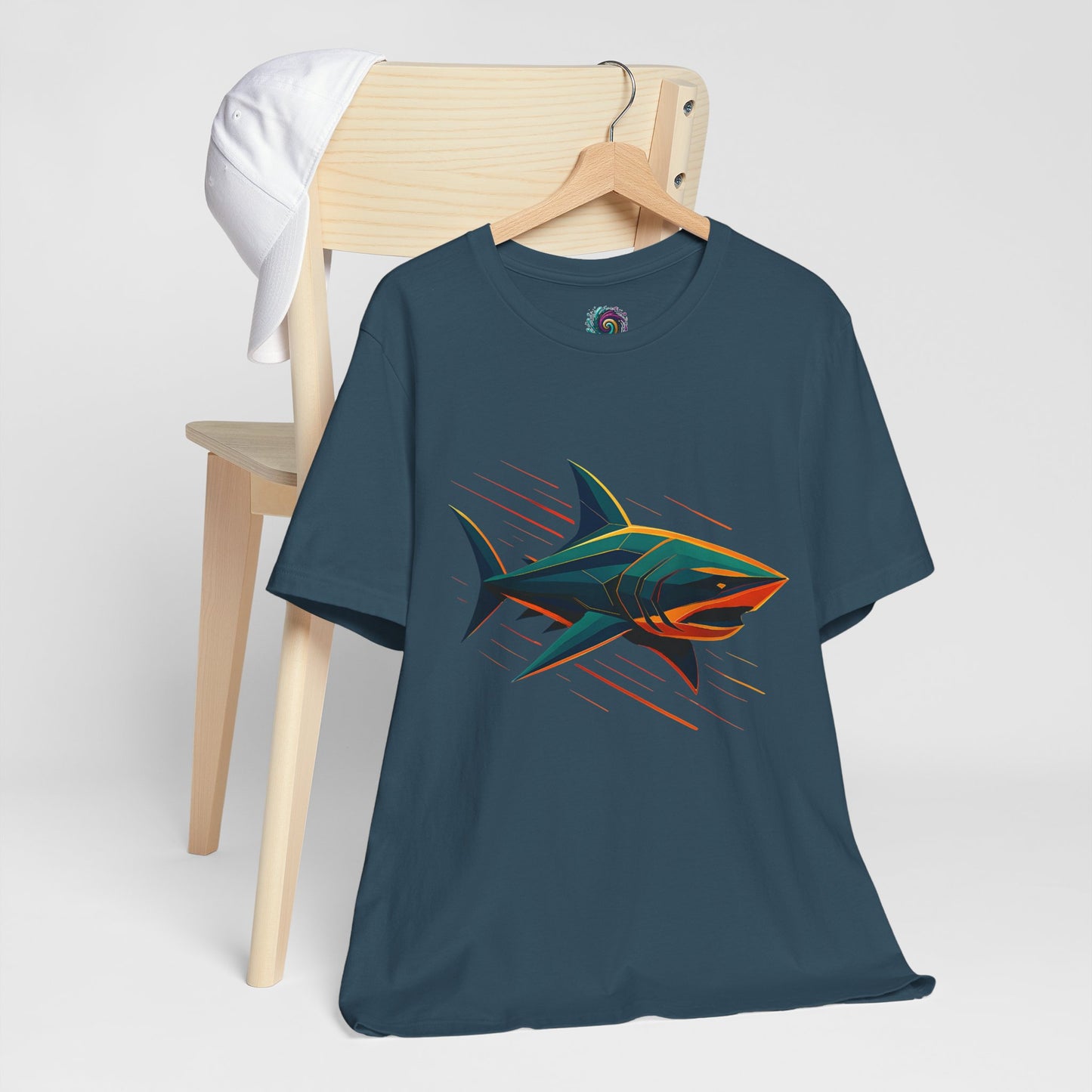 Electric Apex Shark T-Shirt – Bold Ocean Graphic Tee - WhimSpin - https://whimspin.com