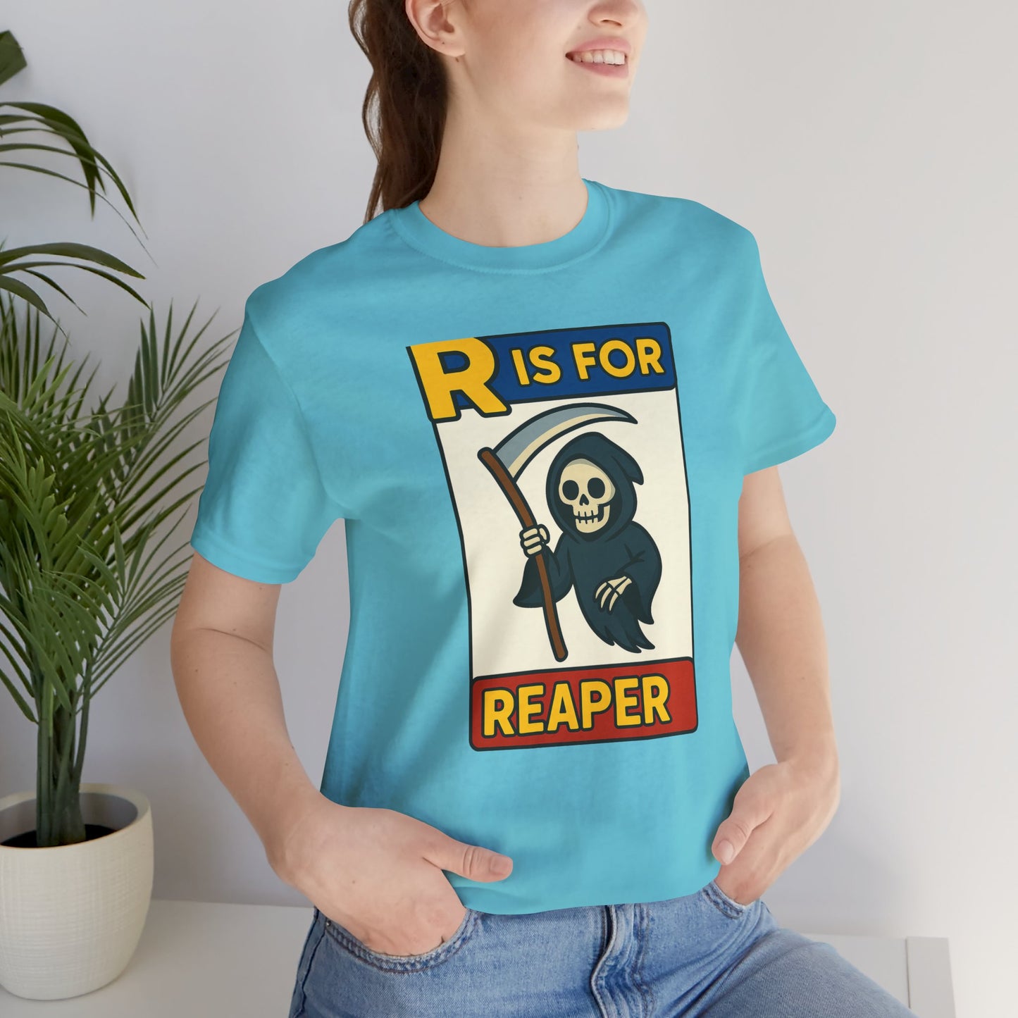 R Is for Reaper T-Shirt – Cute Grim Reaper Shirt from the Monster Alphabet Series