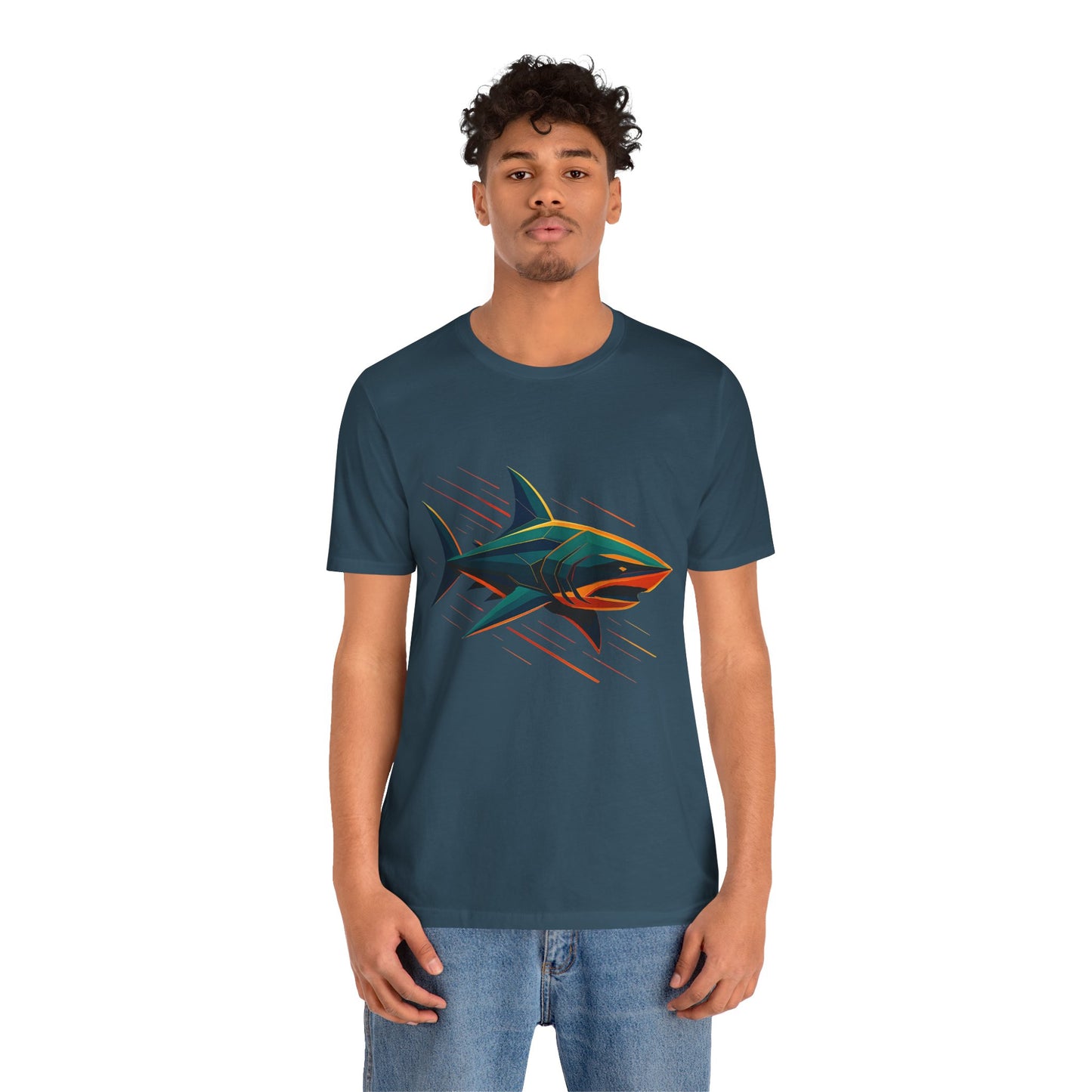Electric Apex Shark T-Shirt – Bold Ocean Graphic Tee - WhimSpin - https://whimspin.com