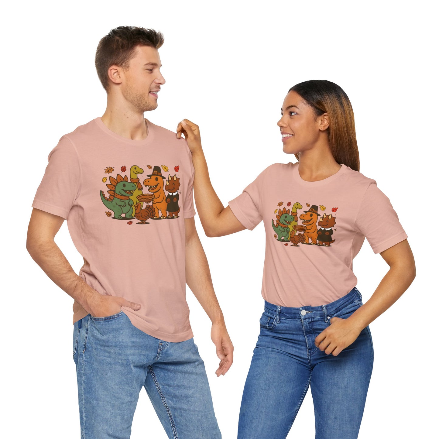 Thanksgiving Dinosaur T-Shirt – Funny Dino Thanksgiving Tee